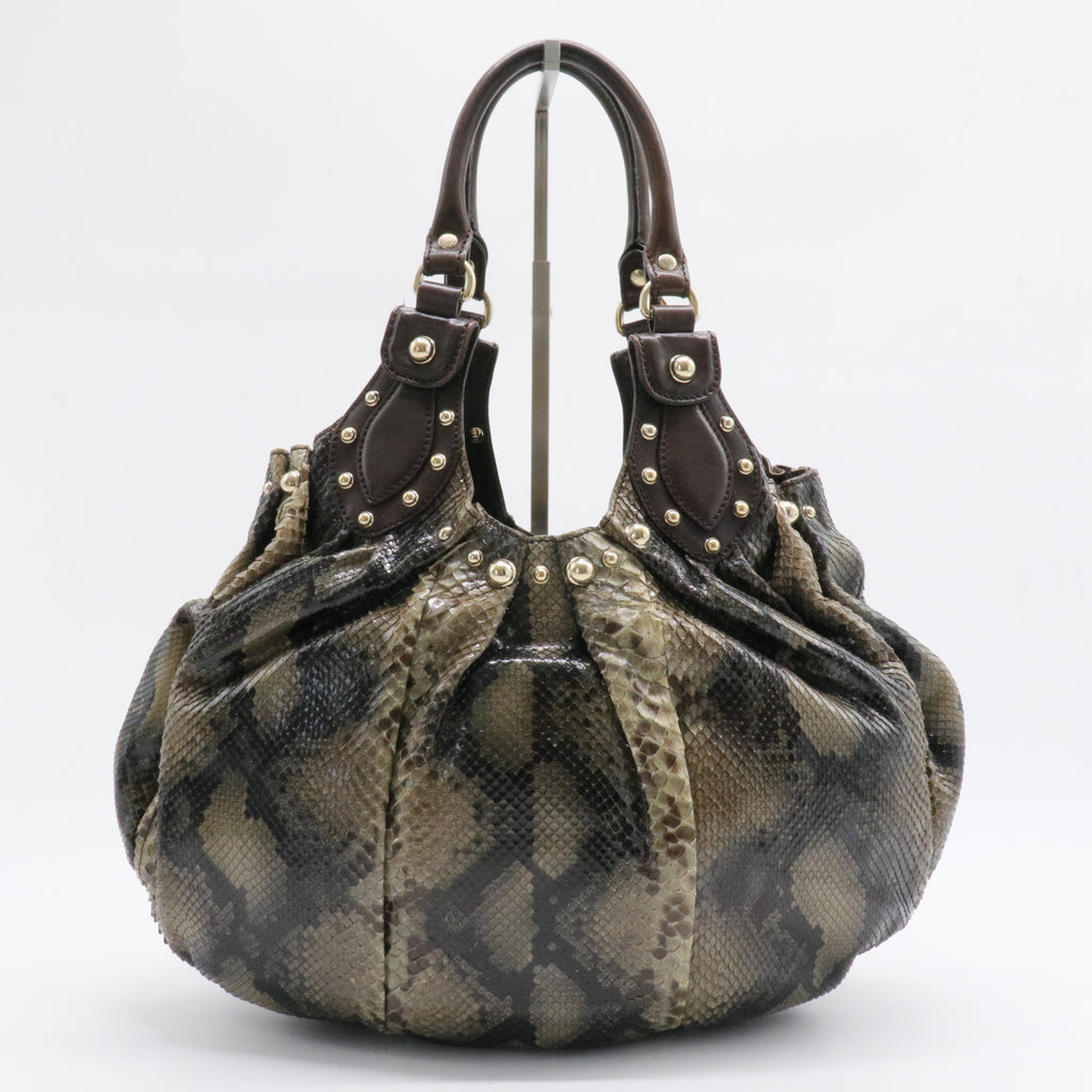 Pelham Shoulder Bag Studded GG Leather Medium