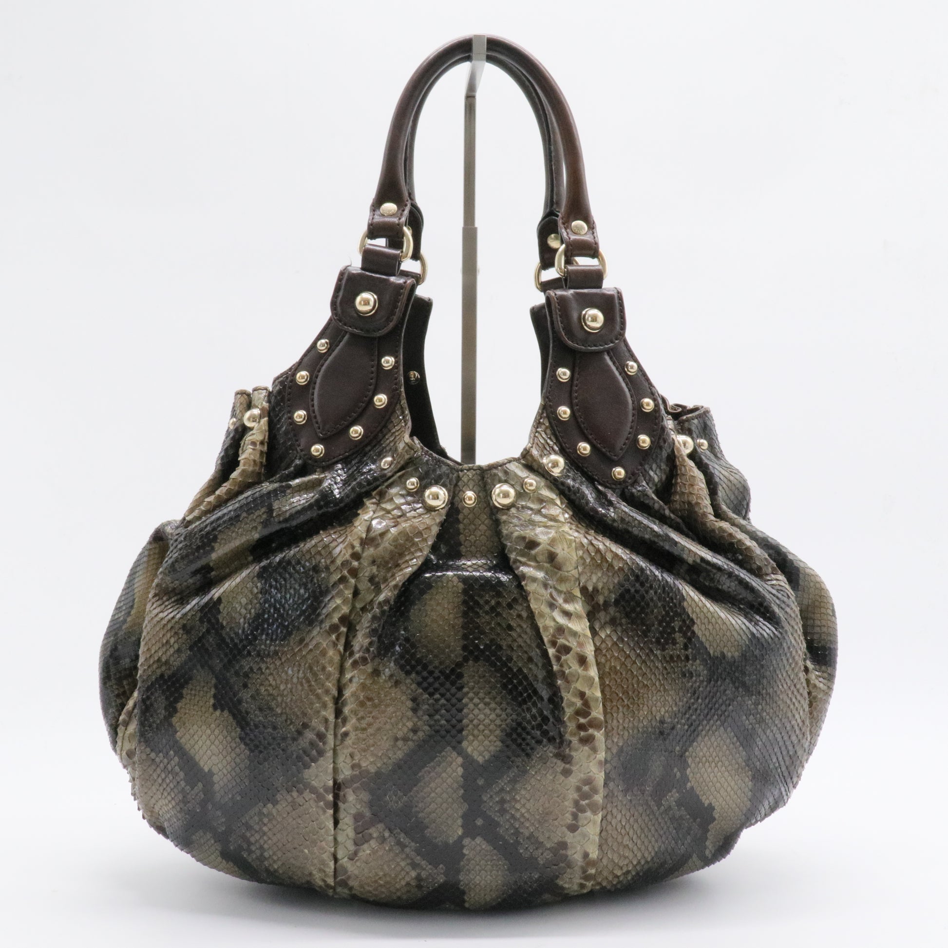 Pelham Shoulder Bag Studded GG Leather Medium