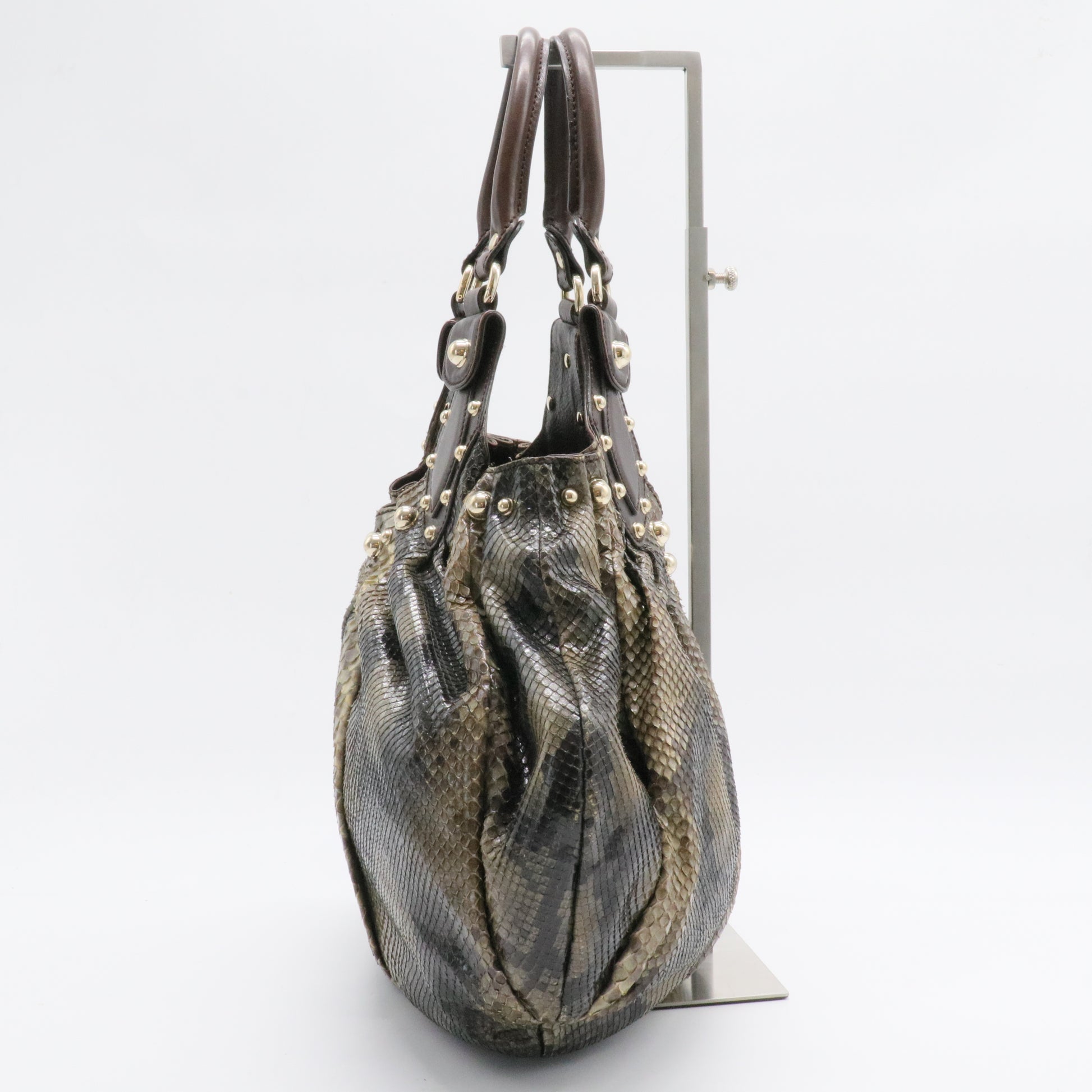 Pelham Shoulder Bag Studded GG Leather Medium