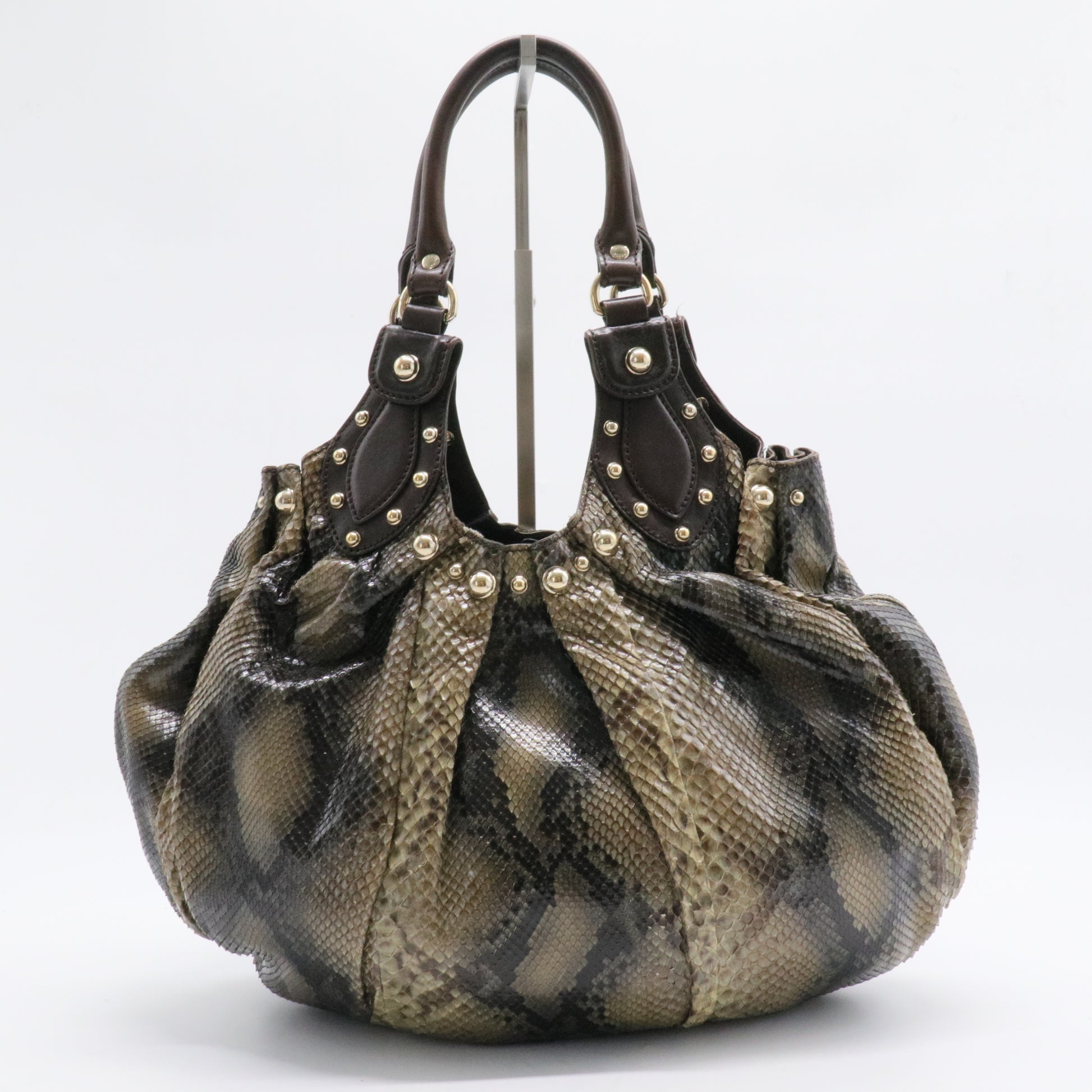 Pelham Shoulder Bag Studded GG Leather Medium