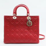 Lady Dior Bag Cannage Quilt Lambskin Large