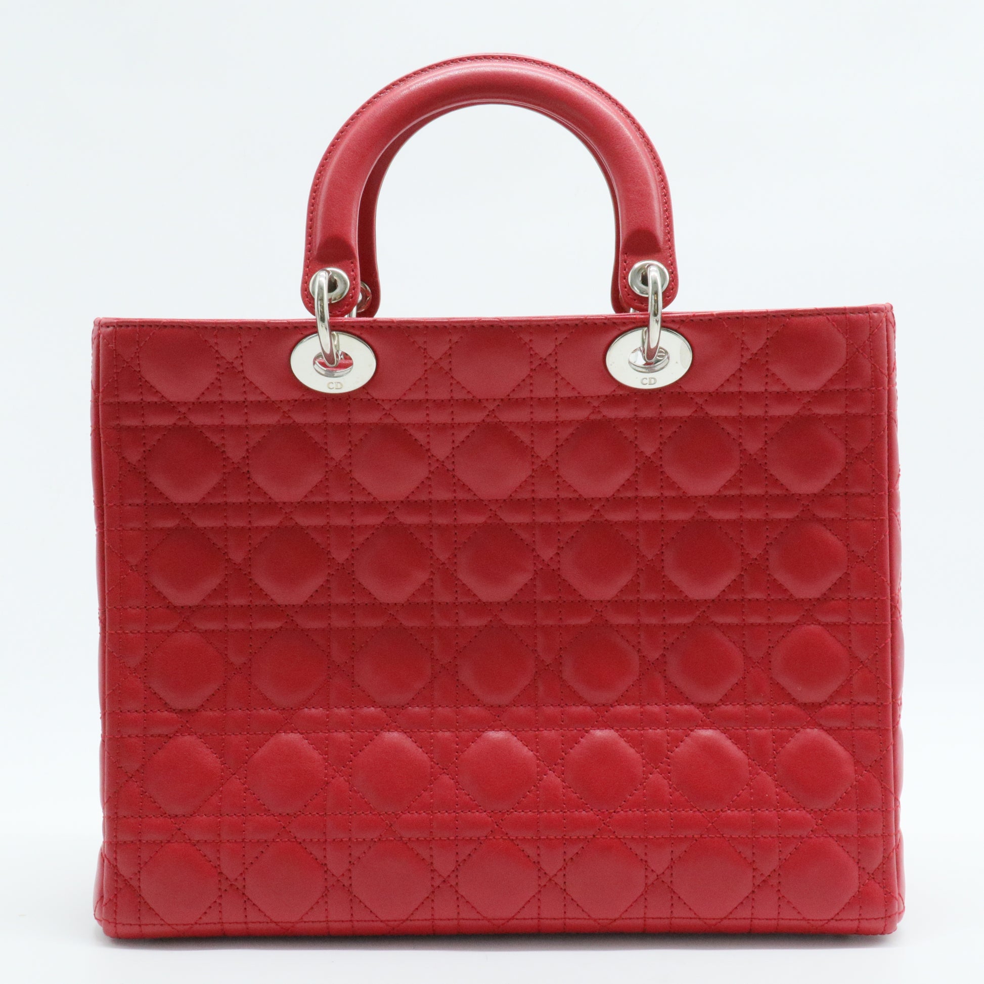 Lady Dior Bag Cannage Quilt Lambskin Large