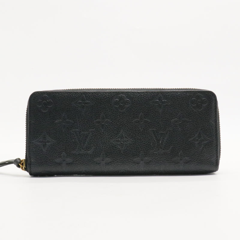 Black Monogram Empreinte Leather Clémence Wallet