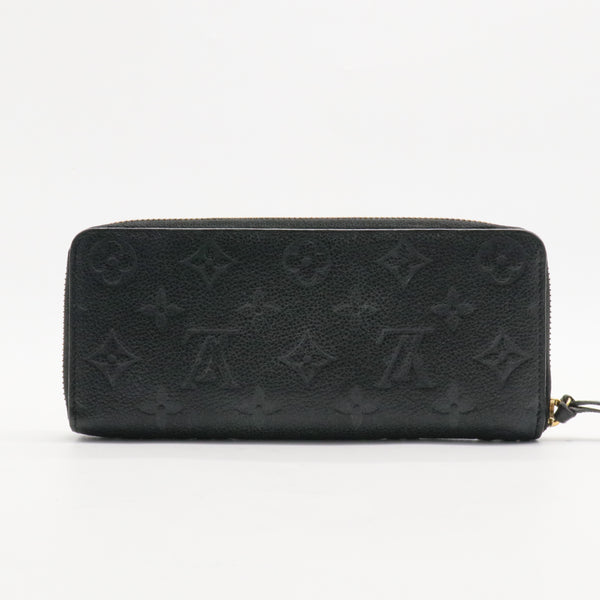 Black Monogram Empreinte Leather Clémence Wallet