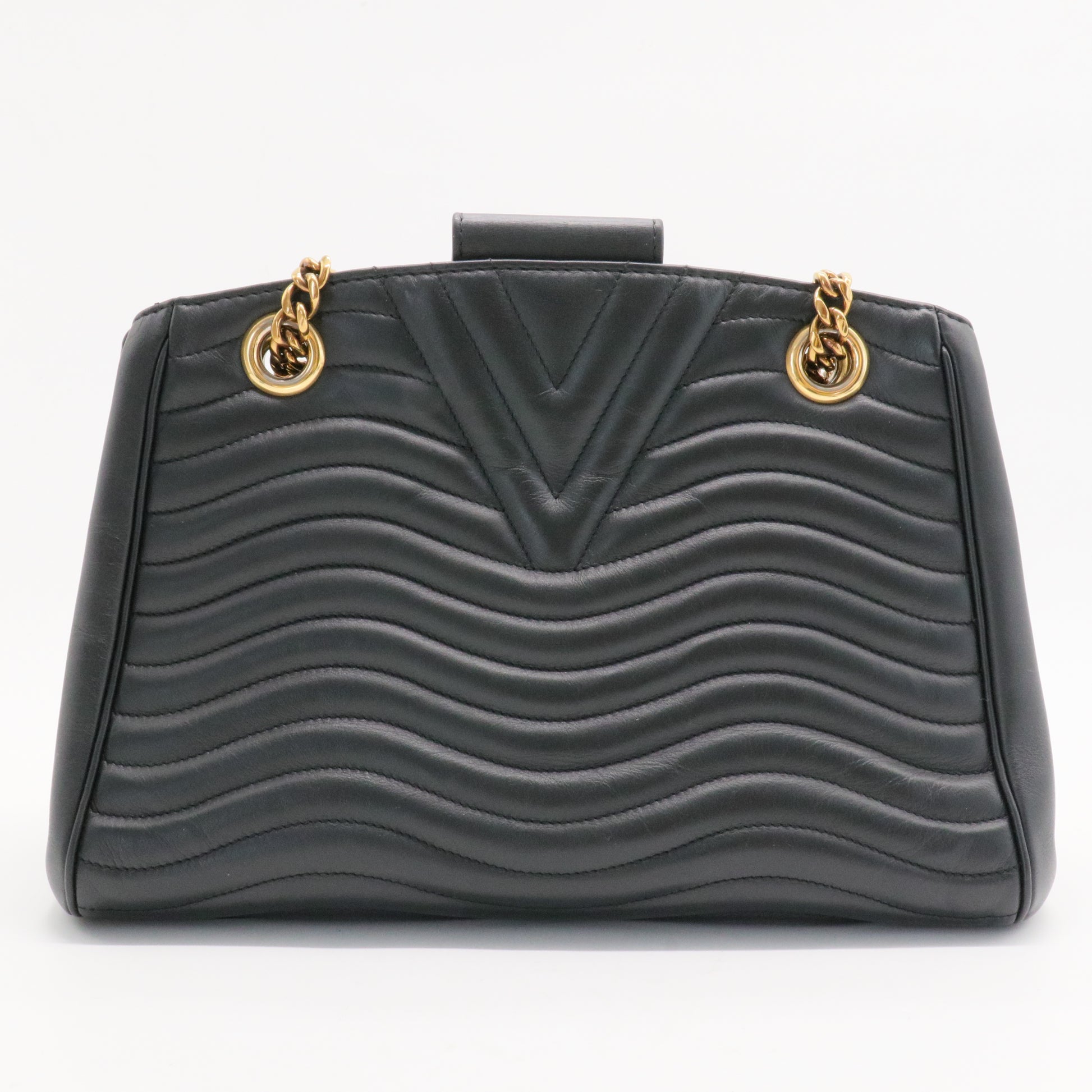 New Wave Chain Tote Quilted Leather