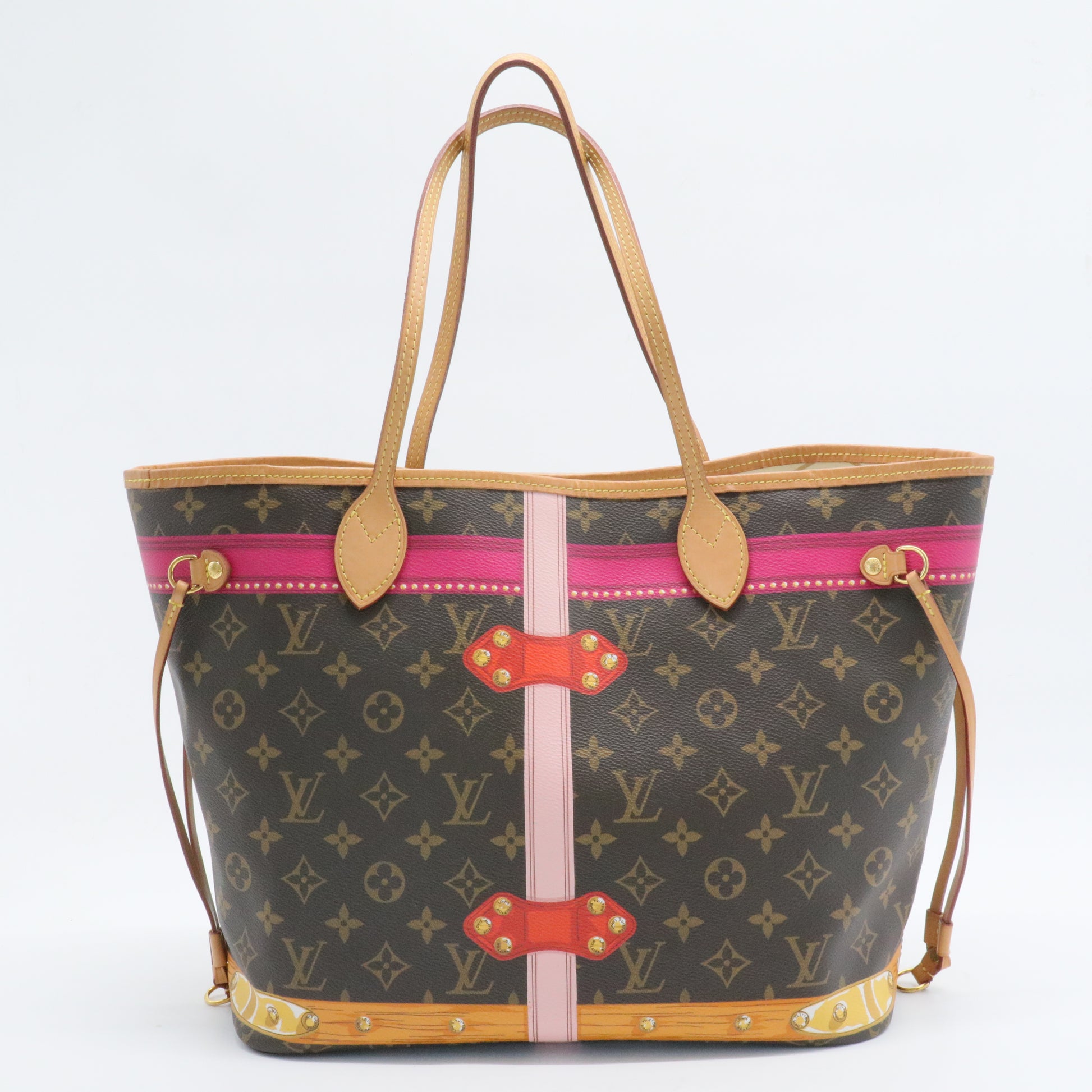 Neverfull NM Tote Limited Edition Summer Trunks Monogram Canvas MM B5383