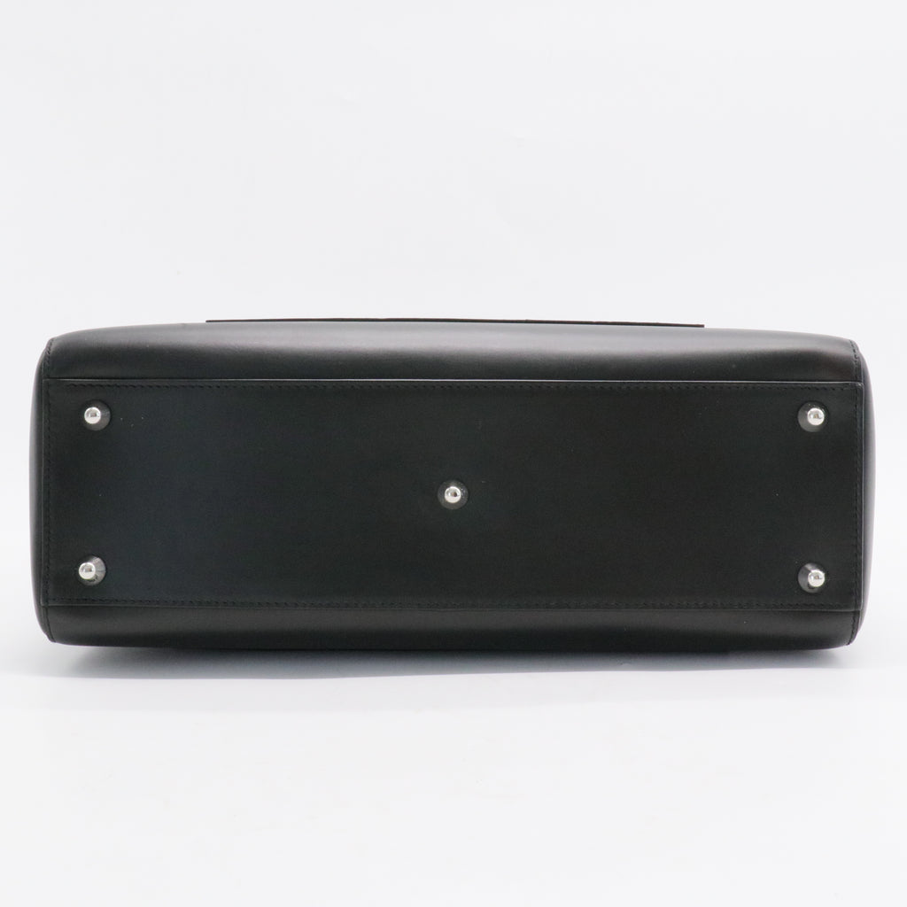 Box Calfskin Lady Dior Pouch Tote Black