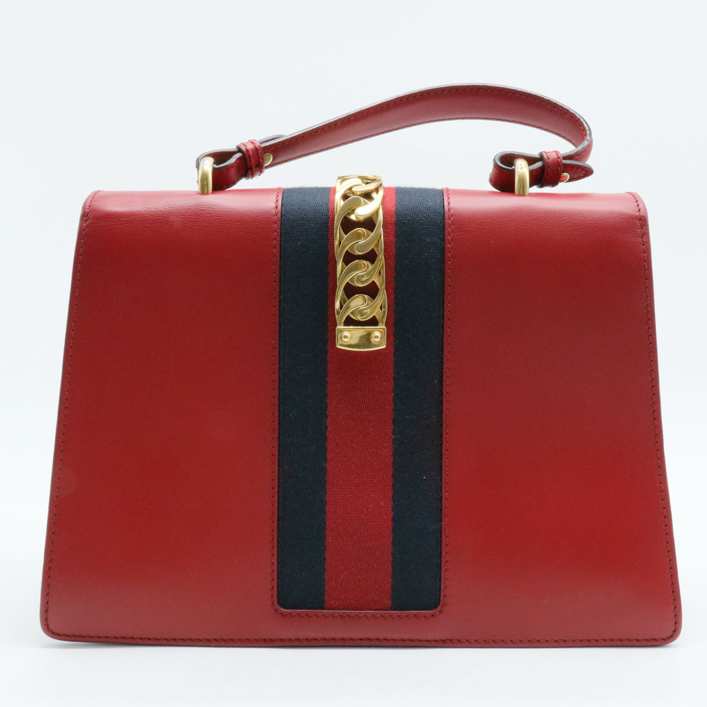 Sylvie Top Handle Bag Leather Medium