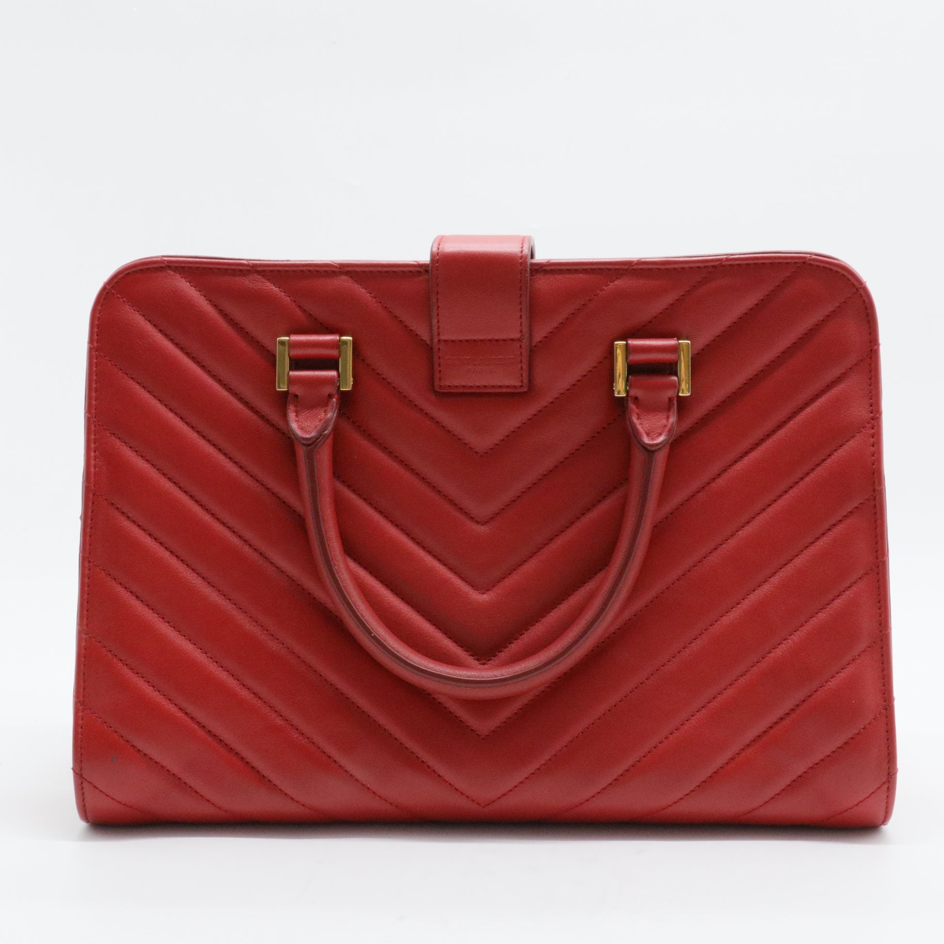 Monogram Cabas Matelasse Chevron Leather Small
