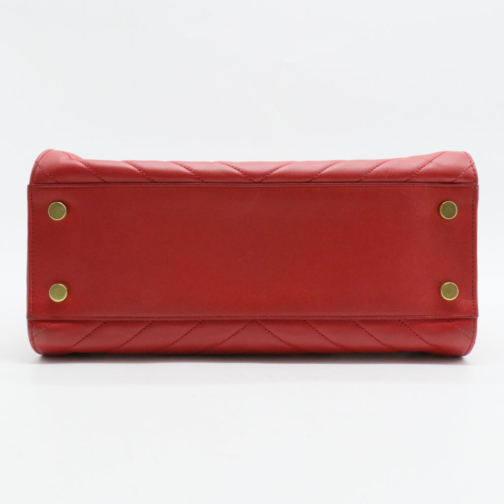 Monogram Cabas Matelasse Chevron Leather Small
