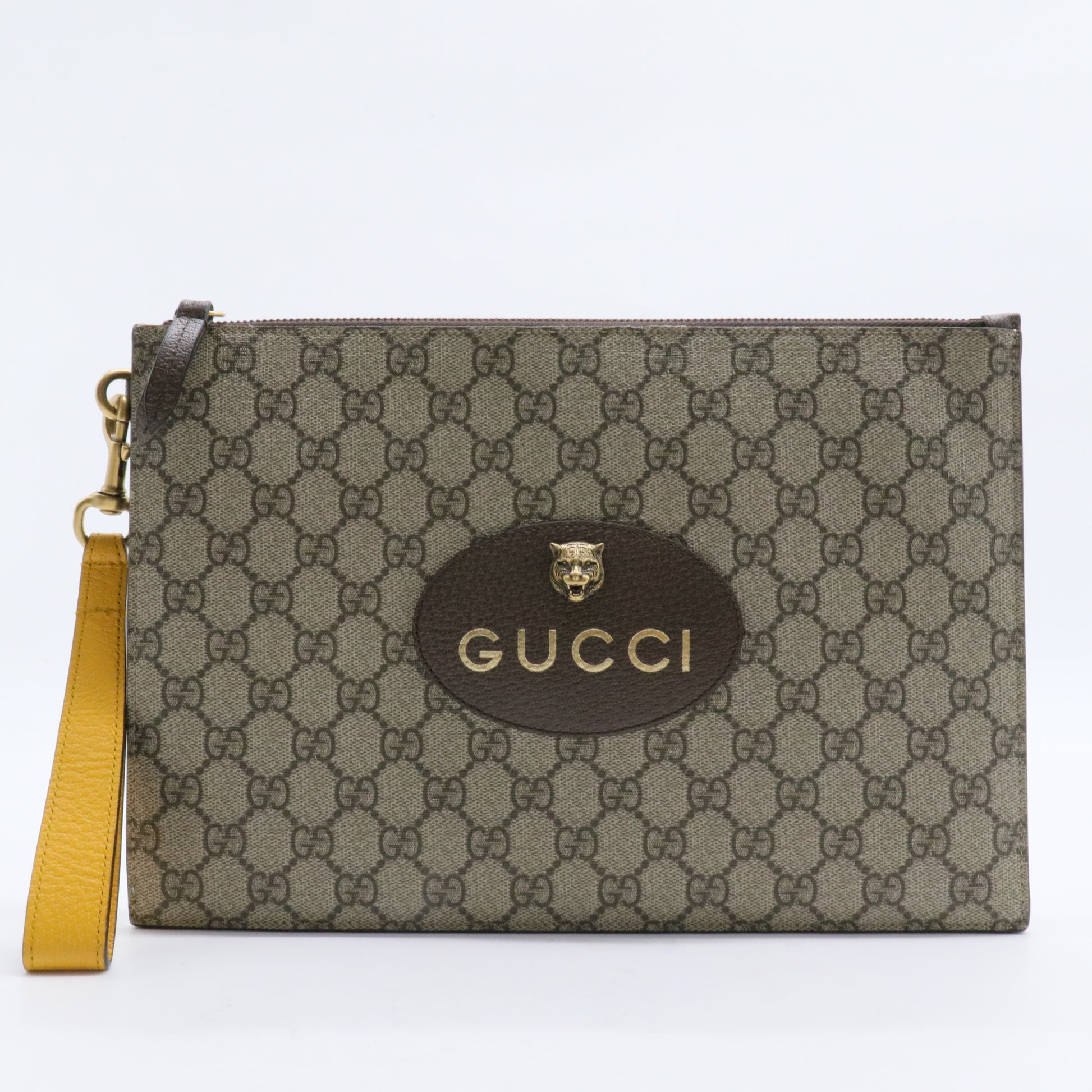 Neo Vintage Wristlet Pouch GG Coated Canvas