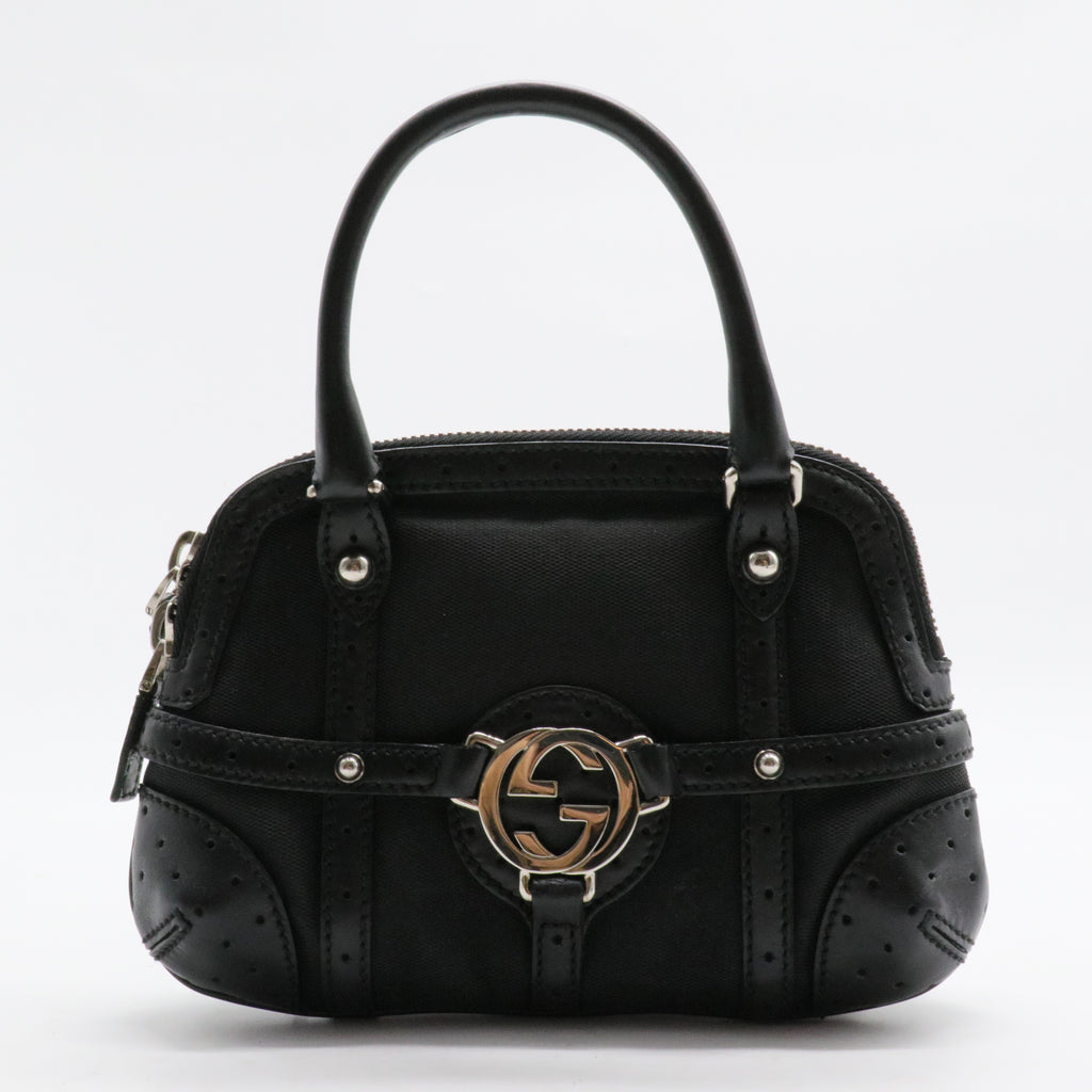 Reins Zip Tote Perforated Leather