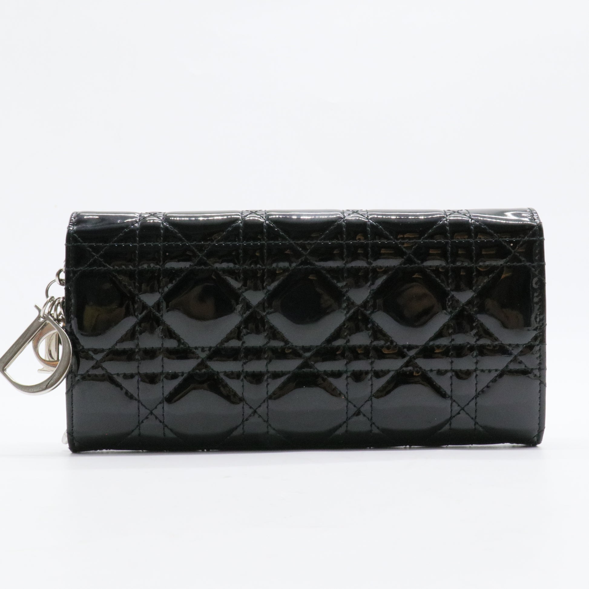 Lady Dior Rendez Vous Short Chain Wallet Cannage Quilt Patent