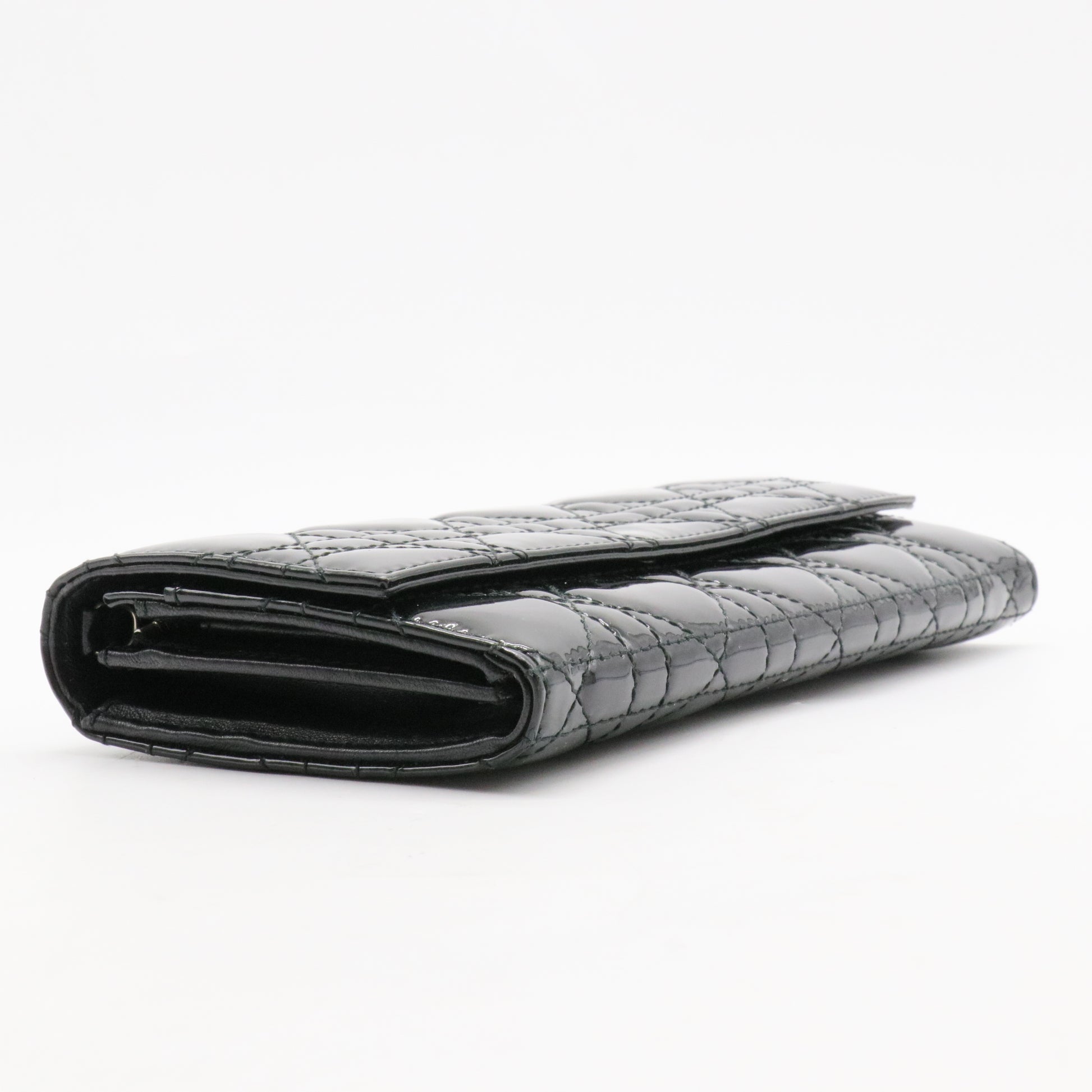Lady Dior Rendez Vous Short Chain Wallet Cannage Quilt Patent