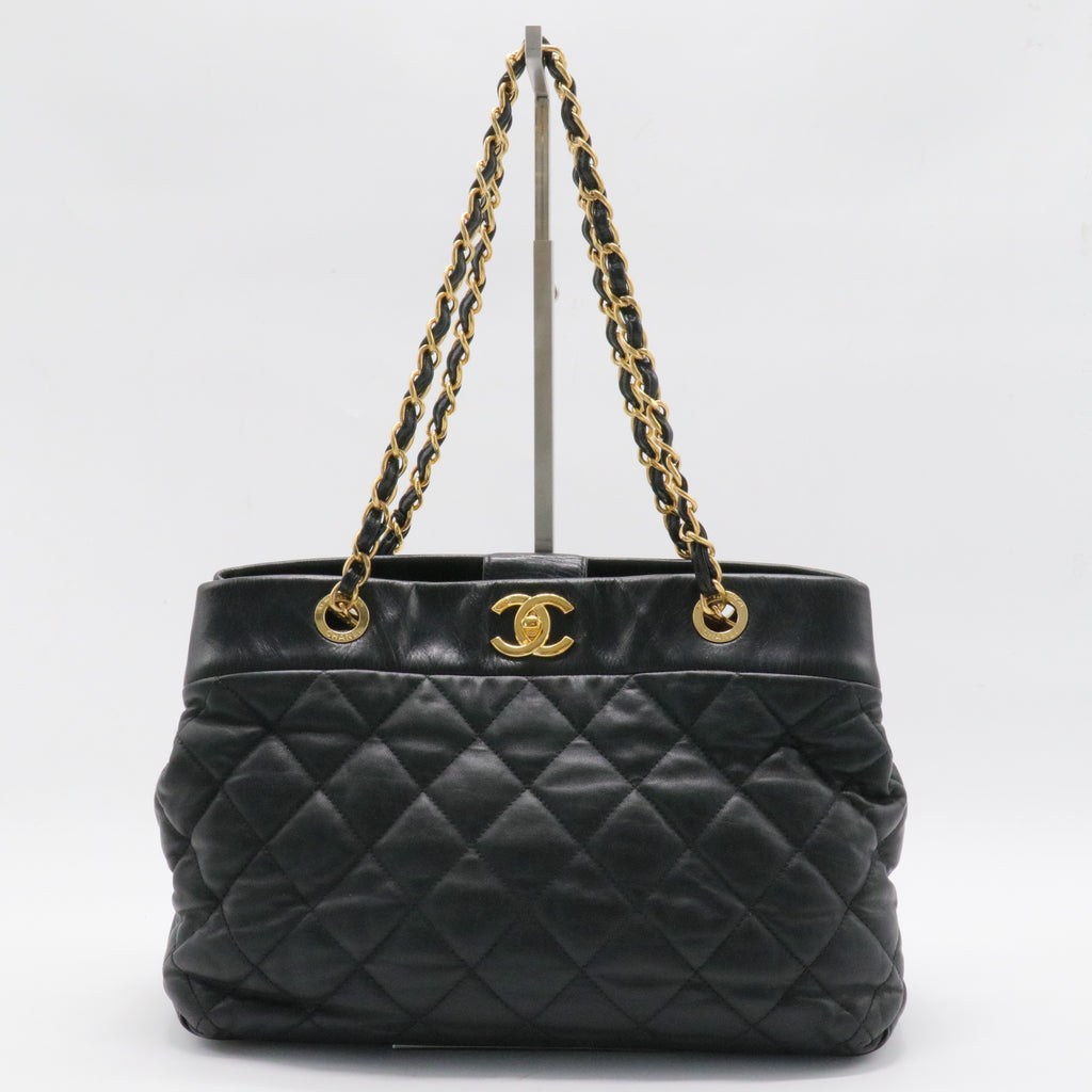 Soft Elegance Tote Quilted Distressed Calfskin Medium