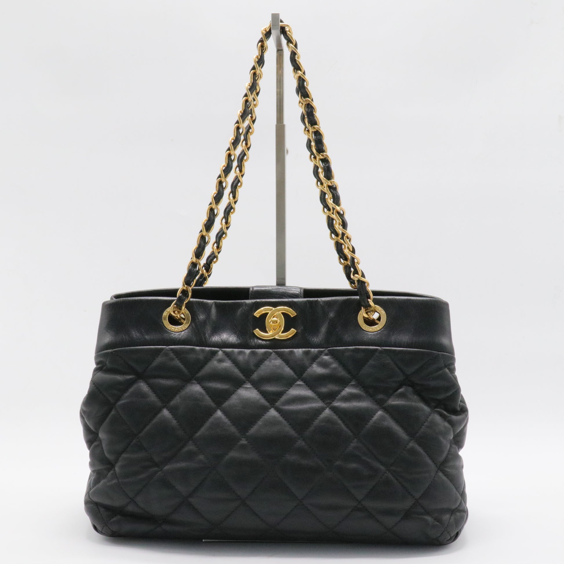 Soft Elegance Tote Quilted Distressed Calfskin Medium