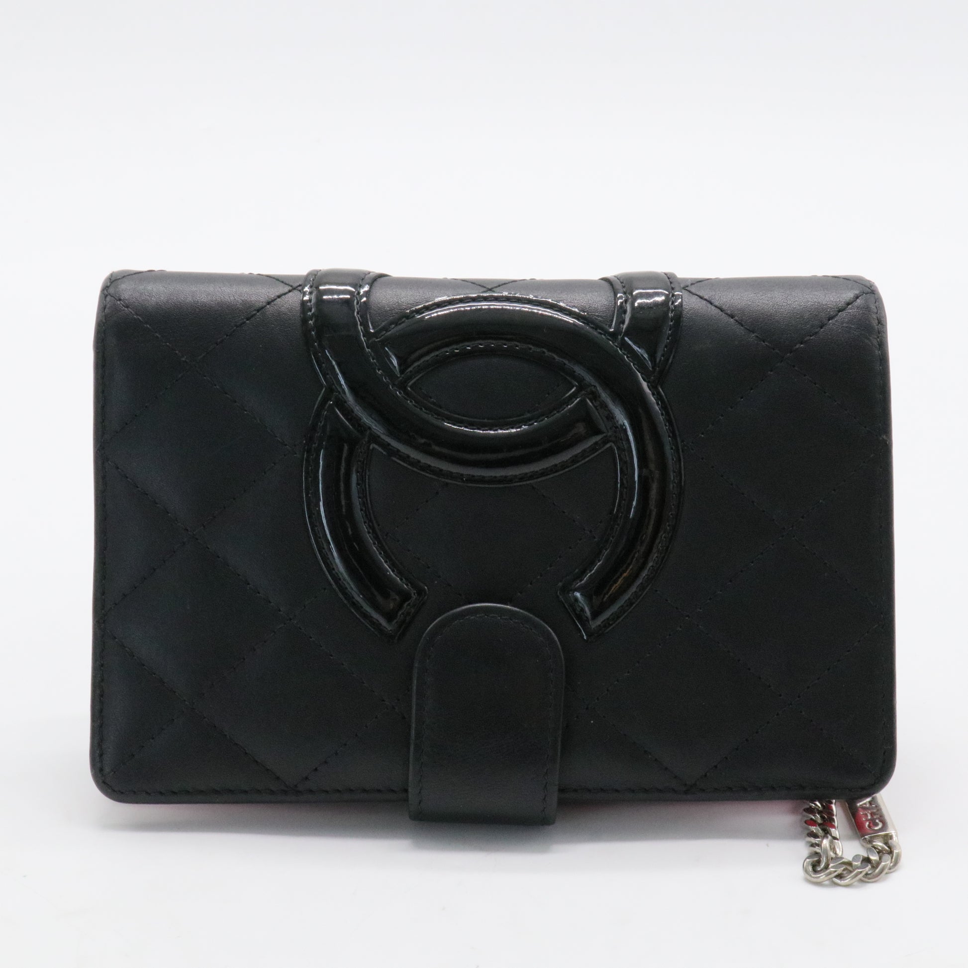 Cambon Zipped Pocket Wallet Quilted Lambskin Small