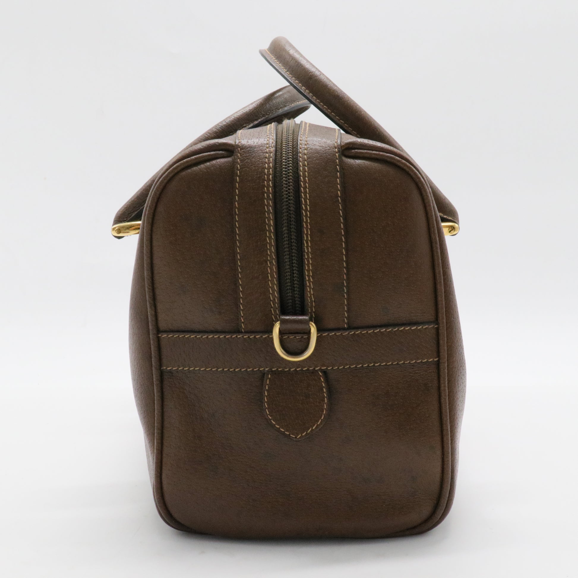 Vintage Web Boston Bag Leather