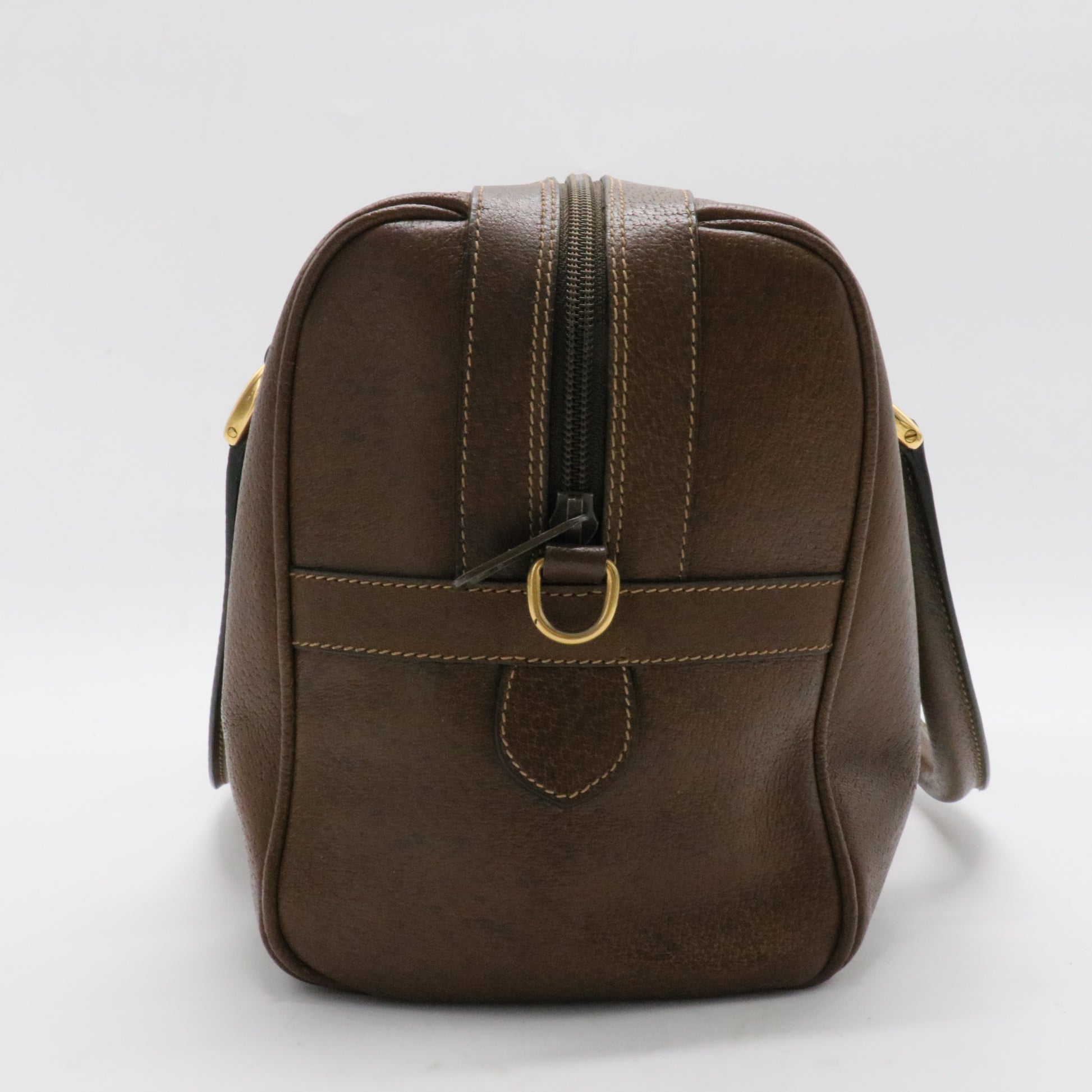 Vintage Web Boston Bag Leather