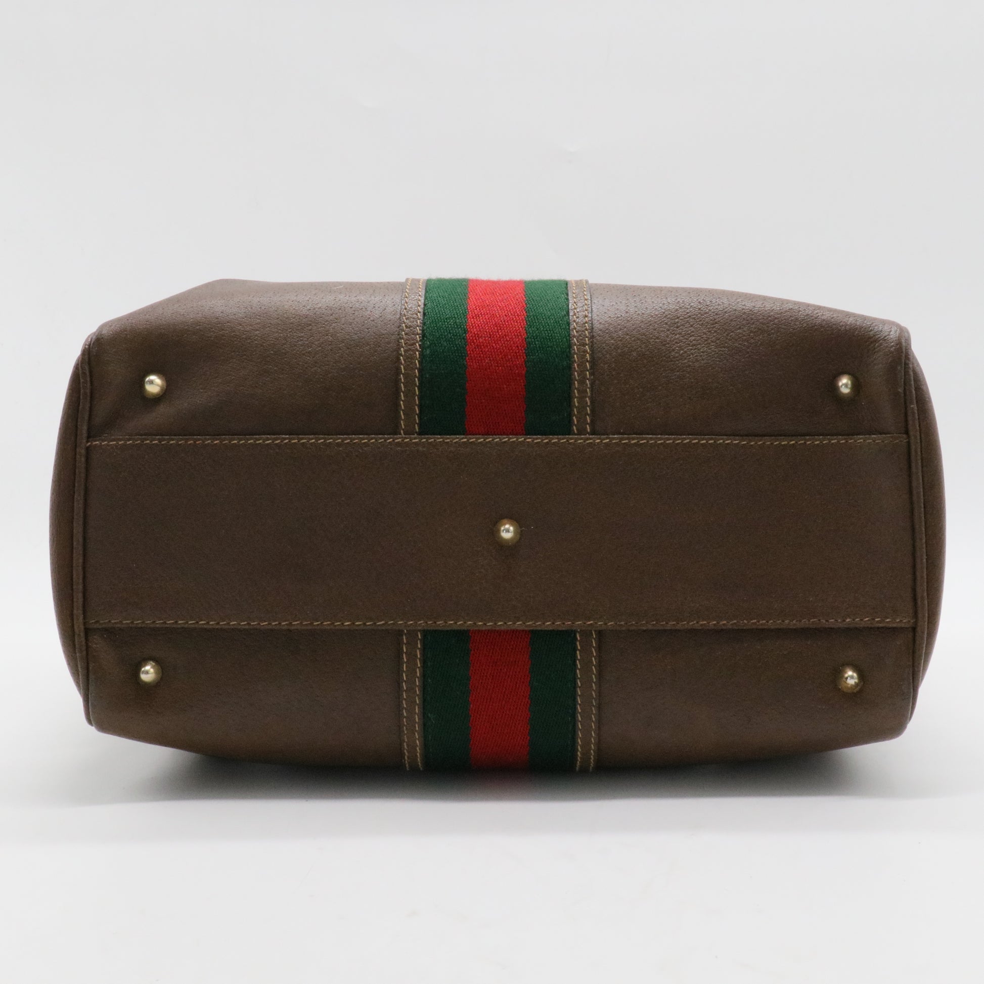 Vintage Web Boston Bag Leather