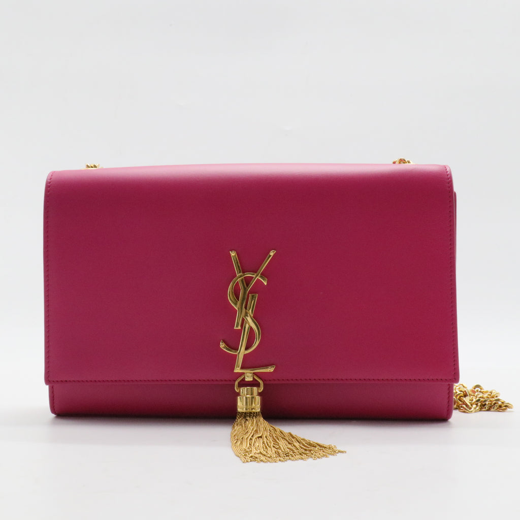 Classic Monogram Tassel Crossbody Bag Leather Medium