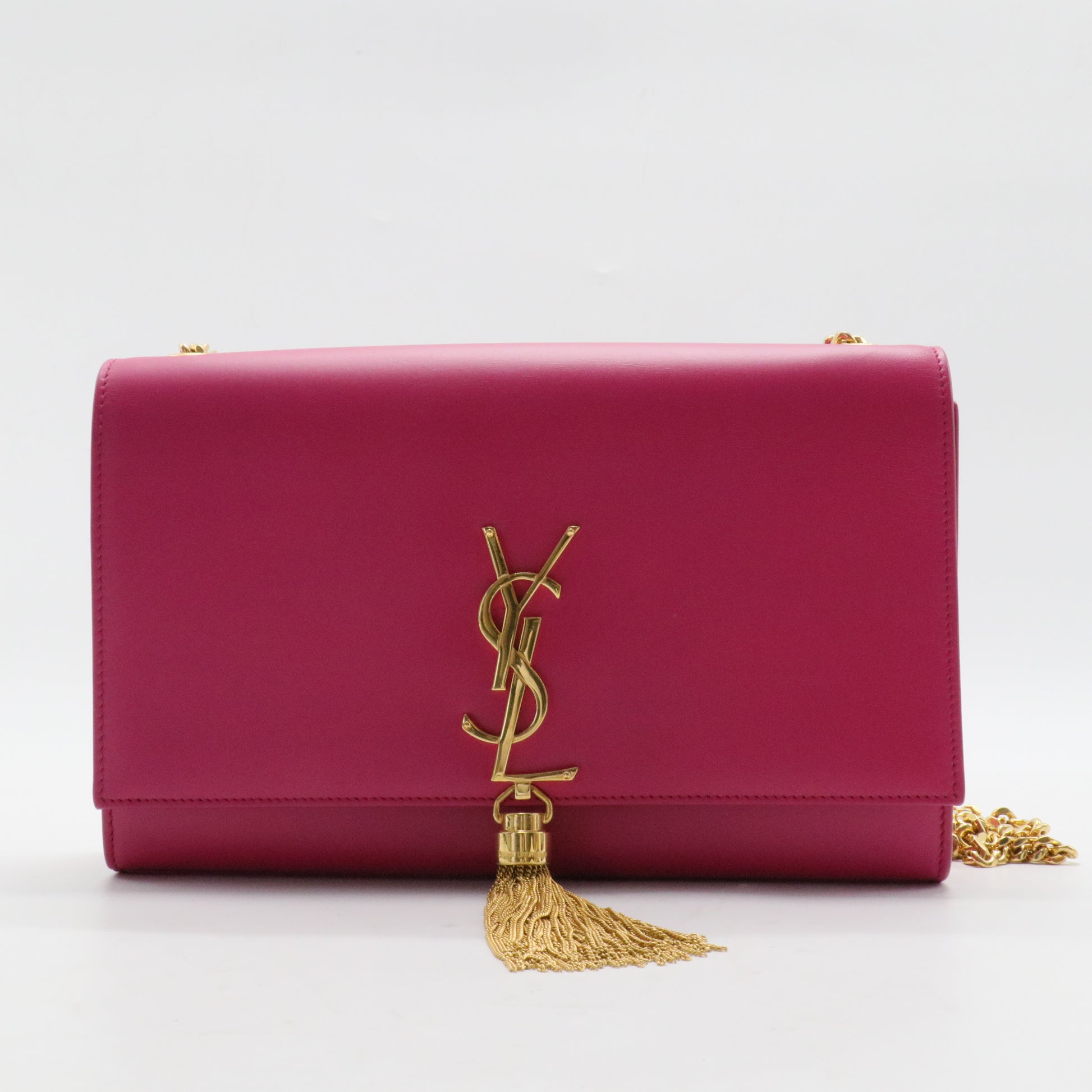 Classic Monogram Tassel Crossbody Bag Leather Medium