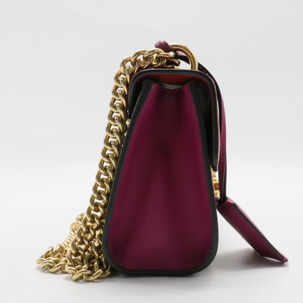 Padlock Shoulder Bag GG Coated Canvas and Leather Small