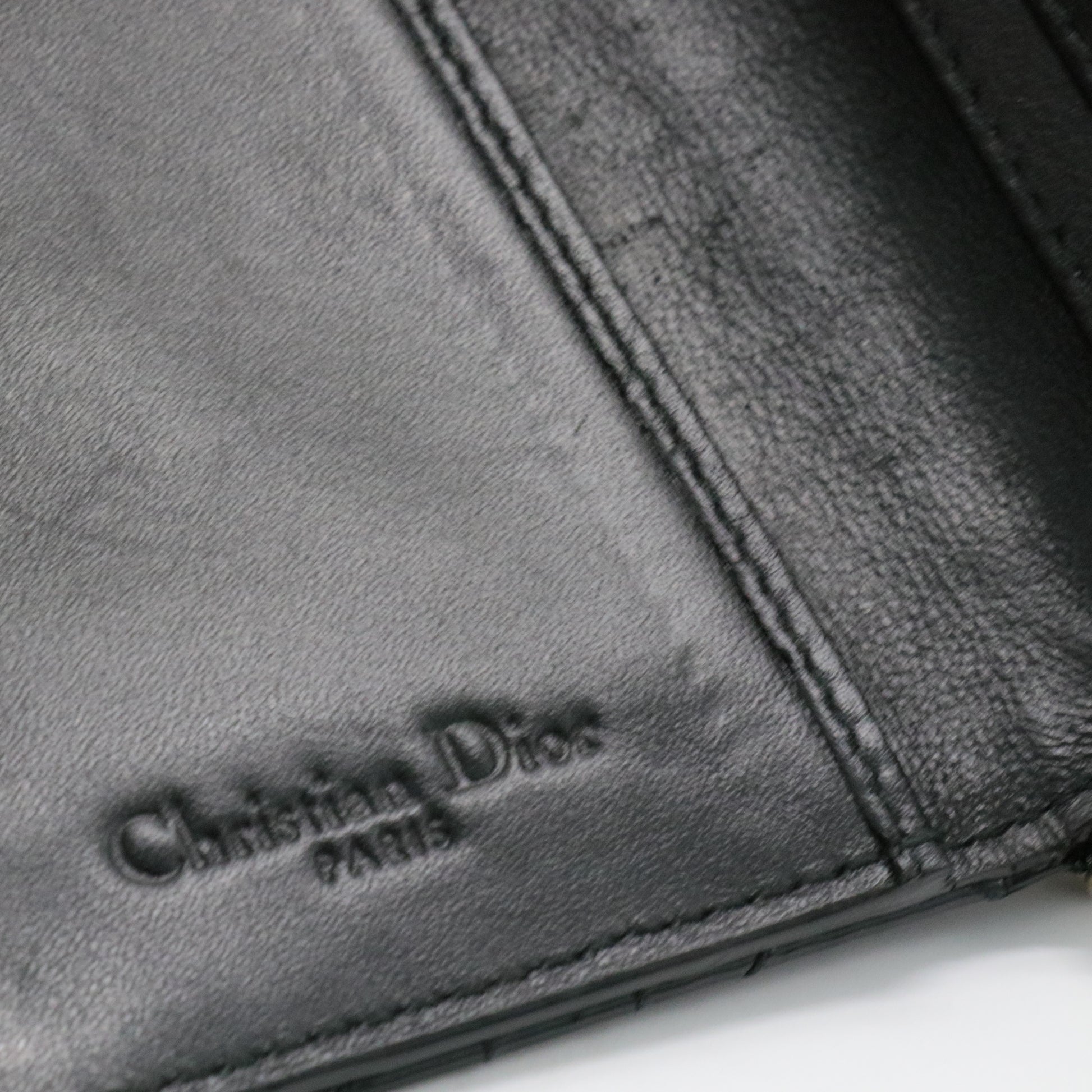 Lady Dior Flap Card Case Cannage Quilt Patent