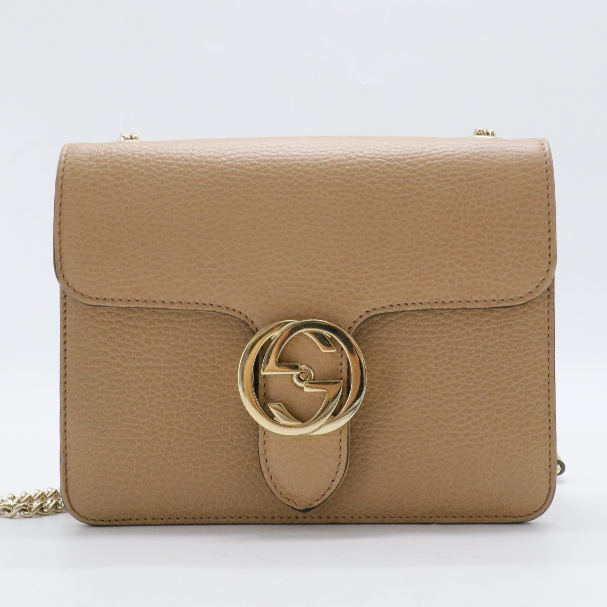 Interlocking Shoulder Bag Leather Small