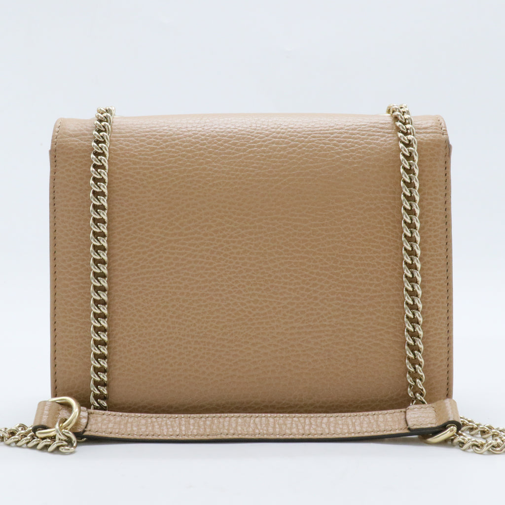 Interlocking Shoulder Bag Leather Small