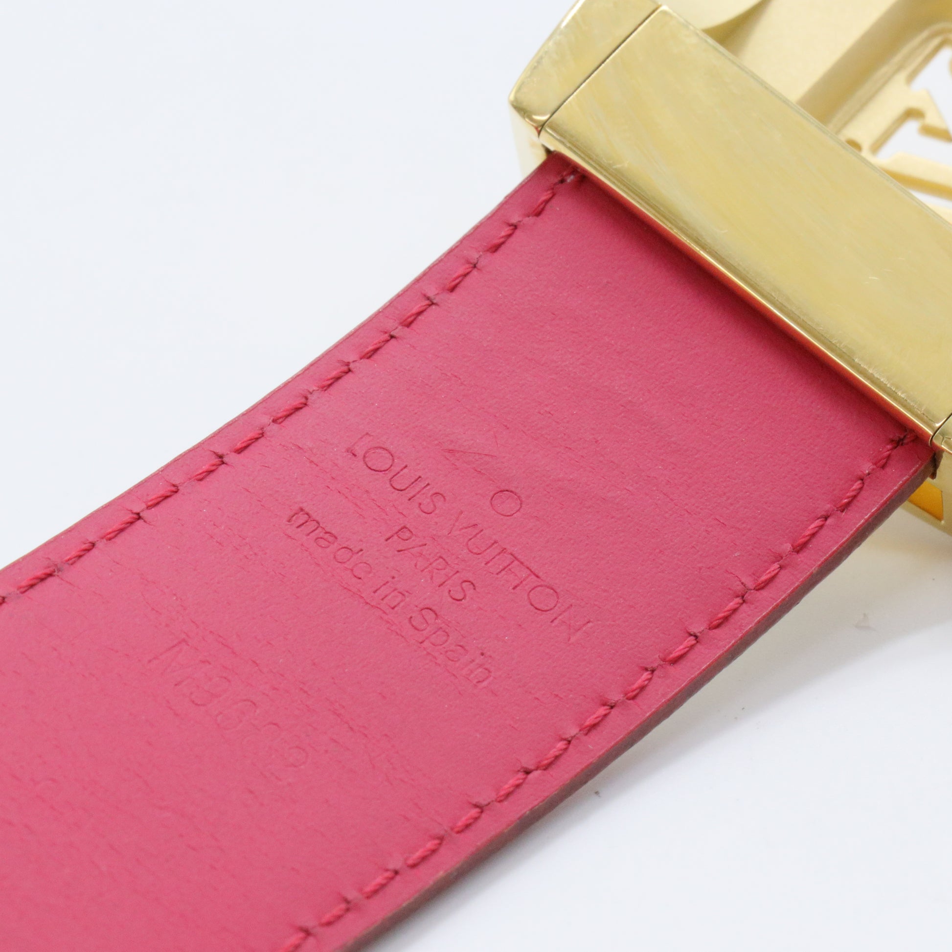 LV Cut Reversible Belt Monogram Multicolor and Leather