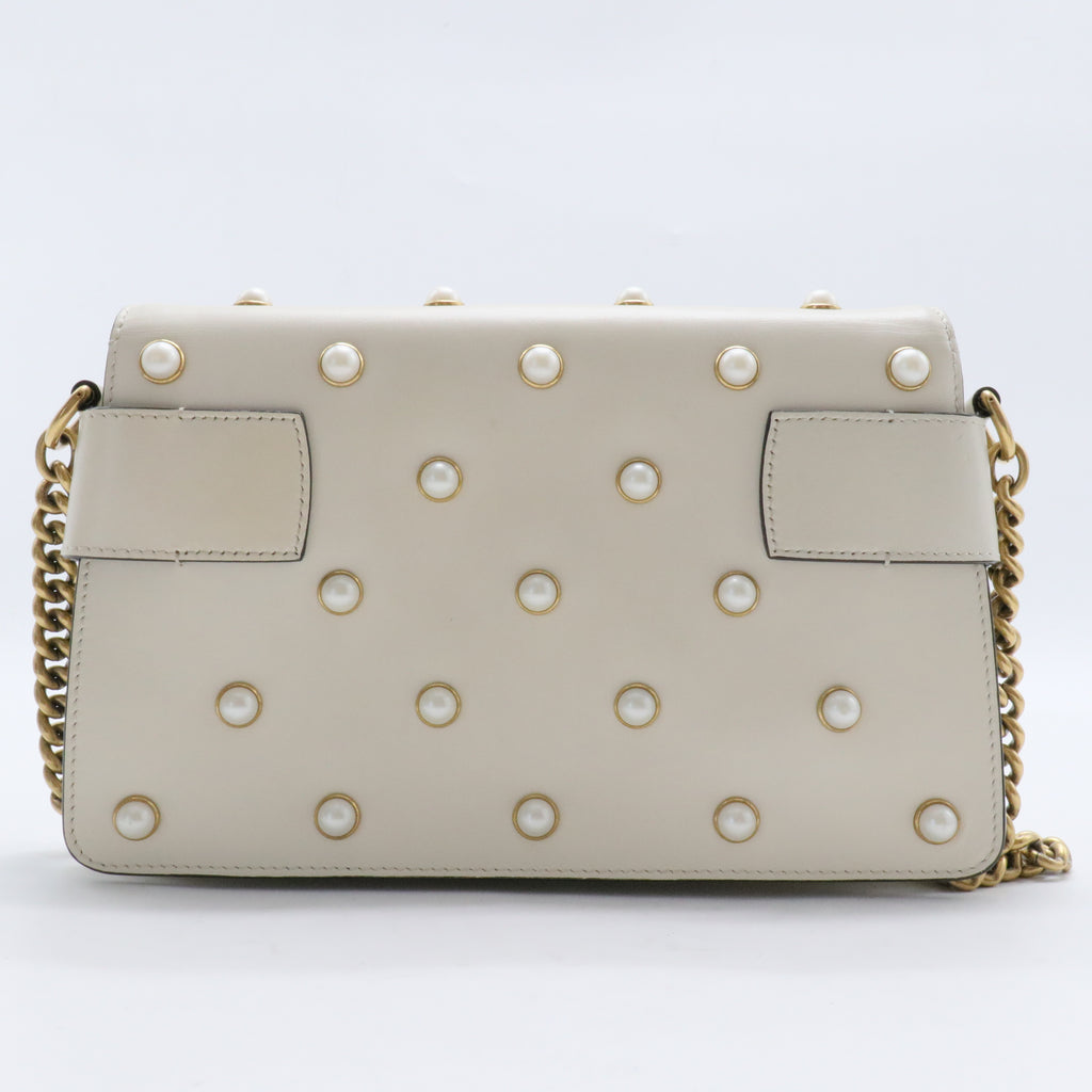 Animalier Broadway Bow Flap Bag Embellished Leather Mini