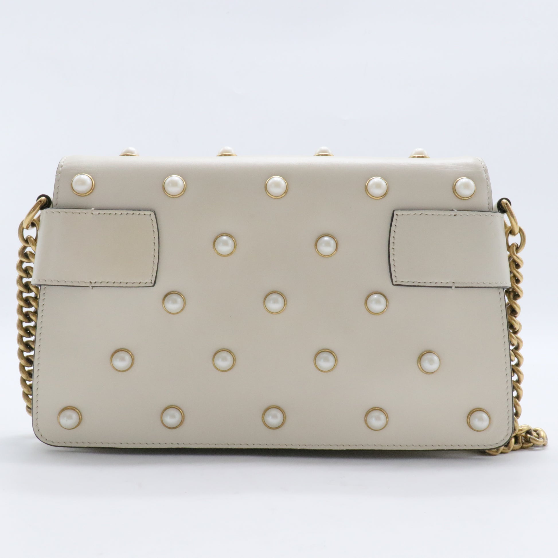 Animalier Broadway Bow Flap Bag Embellished Leather Mini
