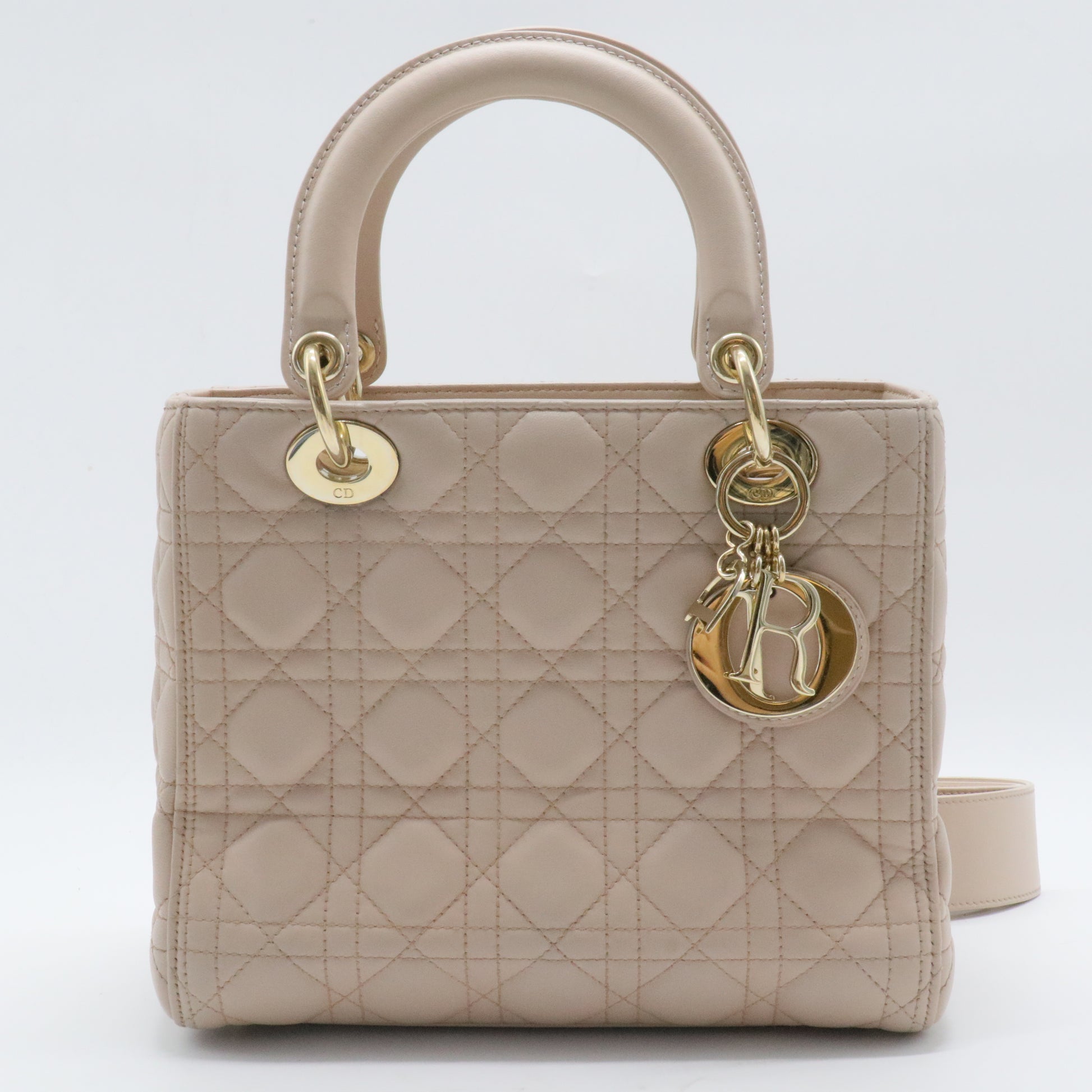 Lady Dior Bag Cannage Quilt Lambskin Medium