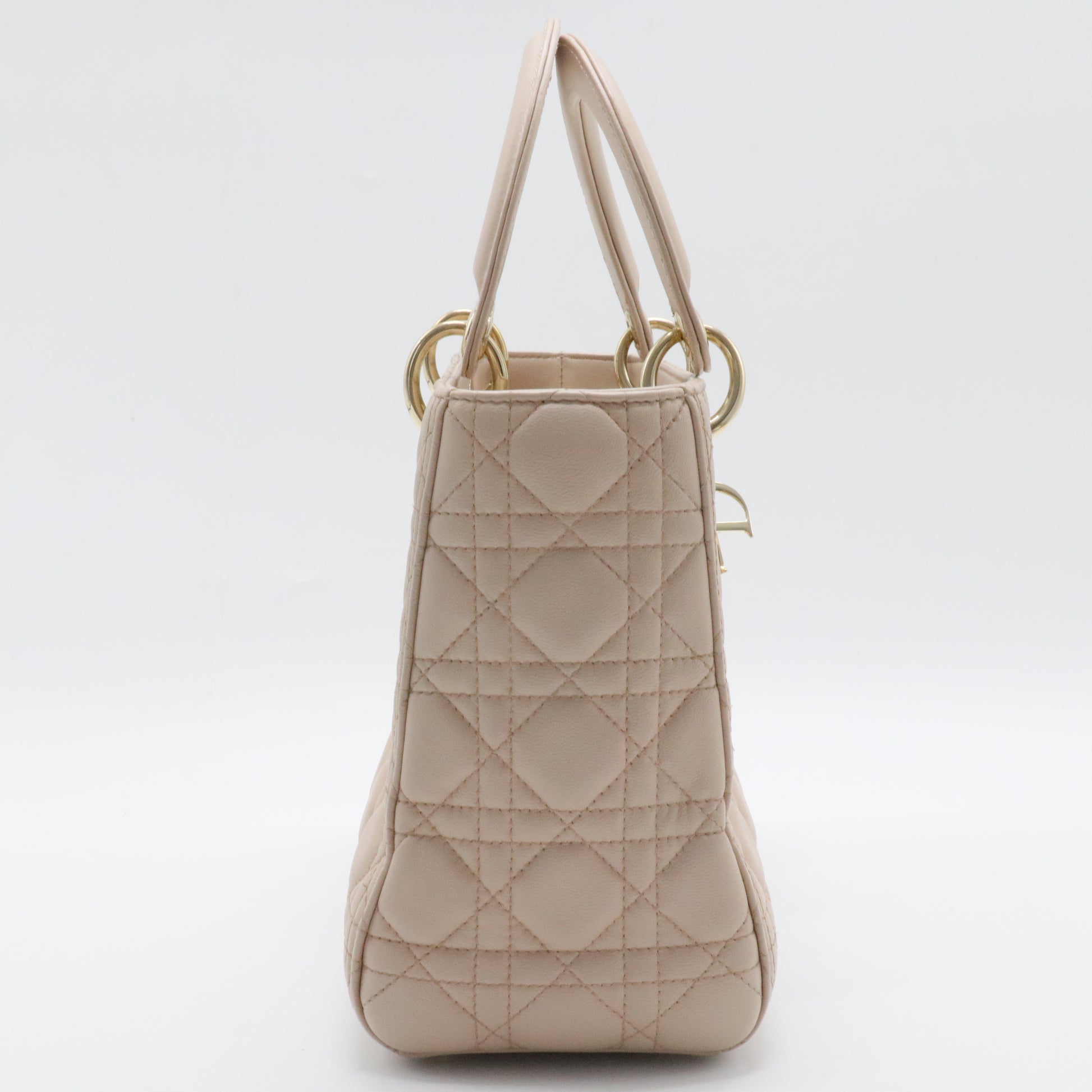 Lady Dior Bag Cannage Quilt Lambskin Medium