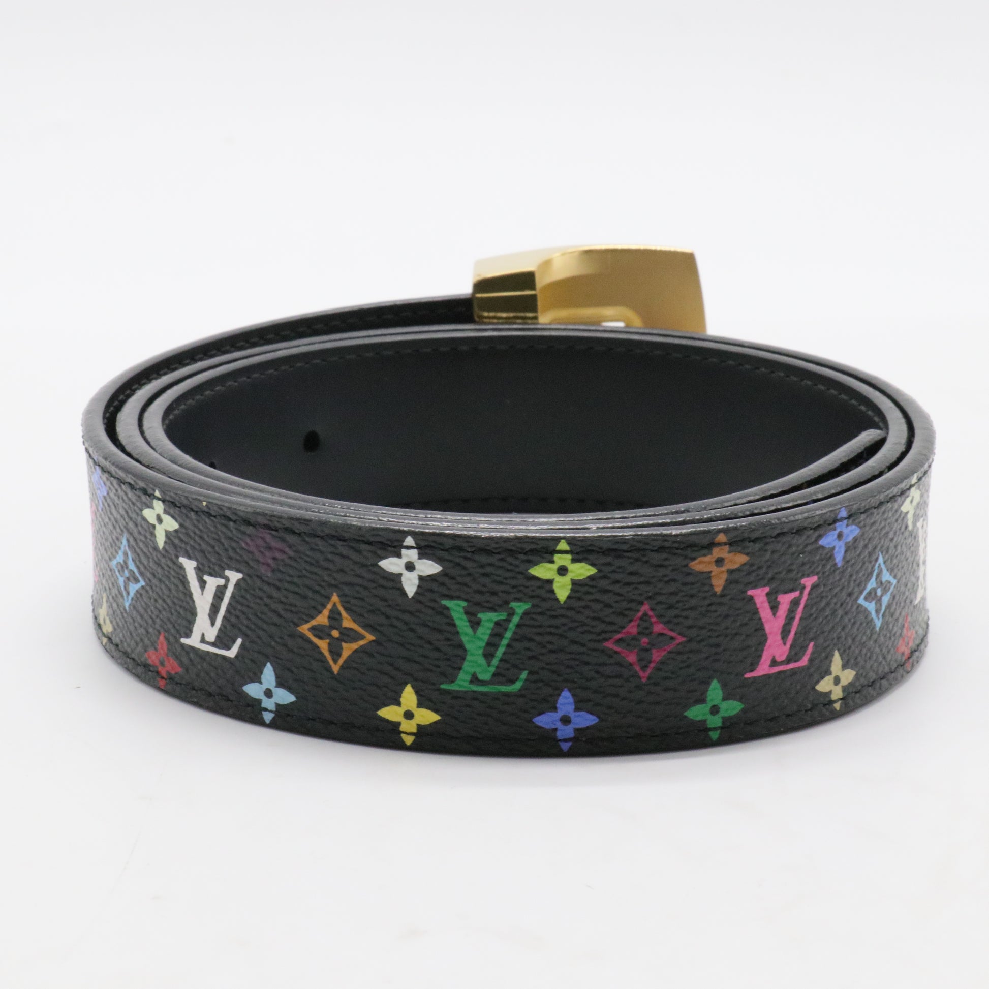 LV Cut Reversible Belt Monogram Multicolor and Leather
