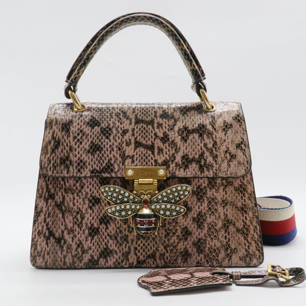 Small Python Queen Margaret Handle Bag