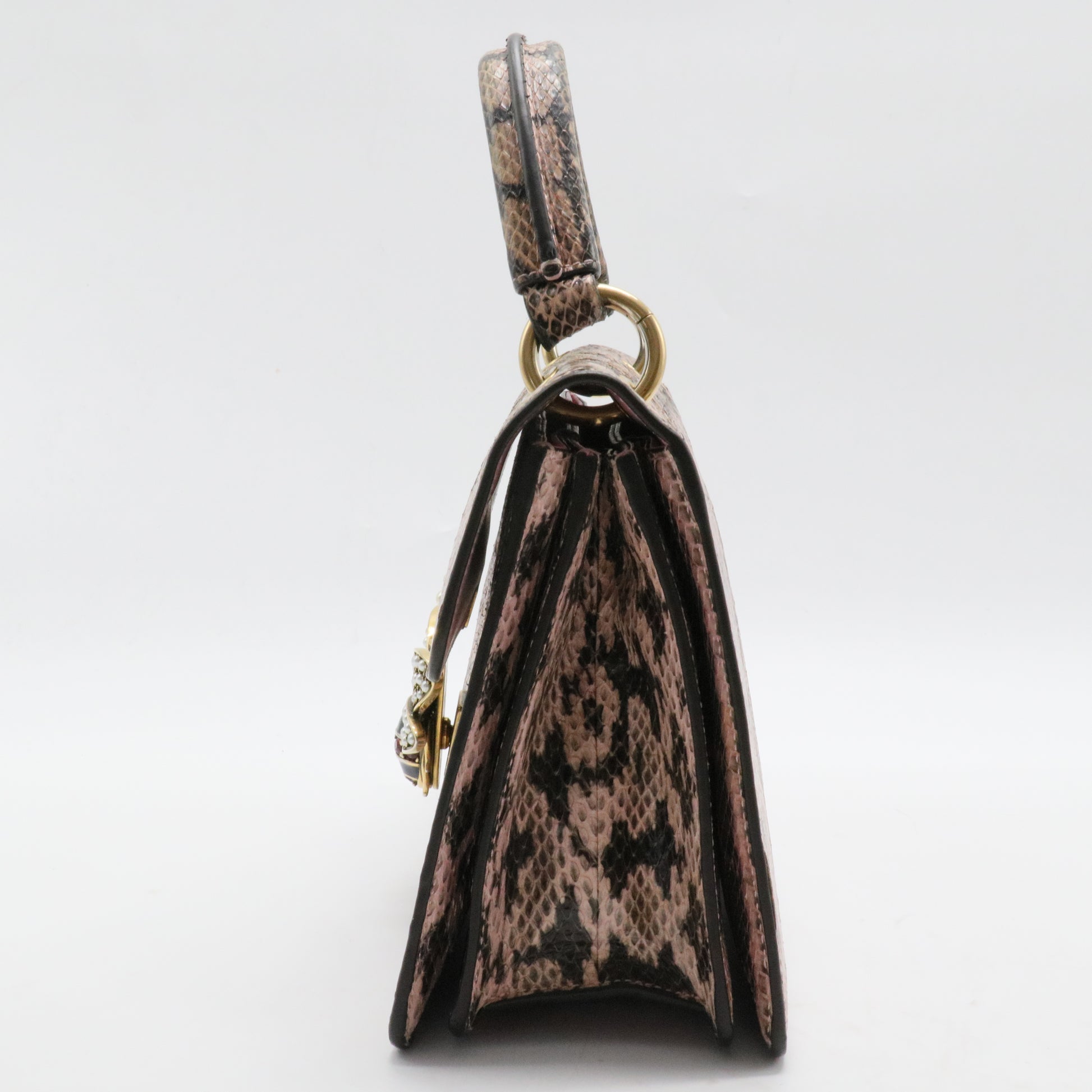 Small Python Queen Margaret Handle Bag
