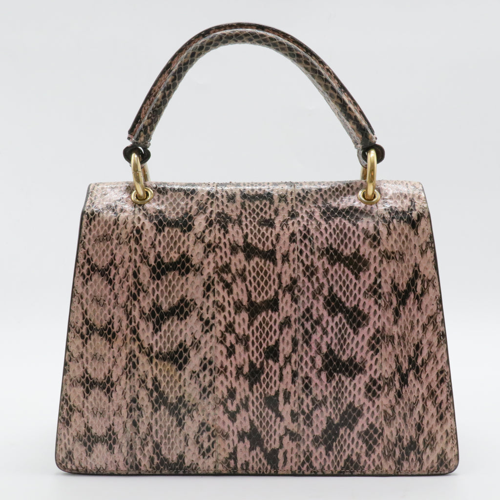 Small Python Queen Margaret Handle Bag