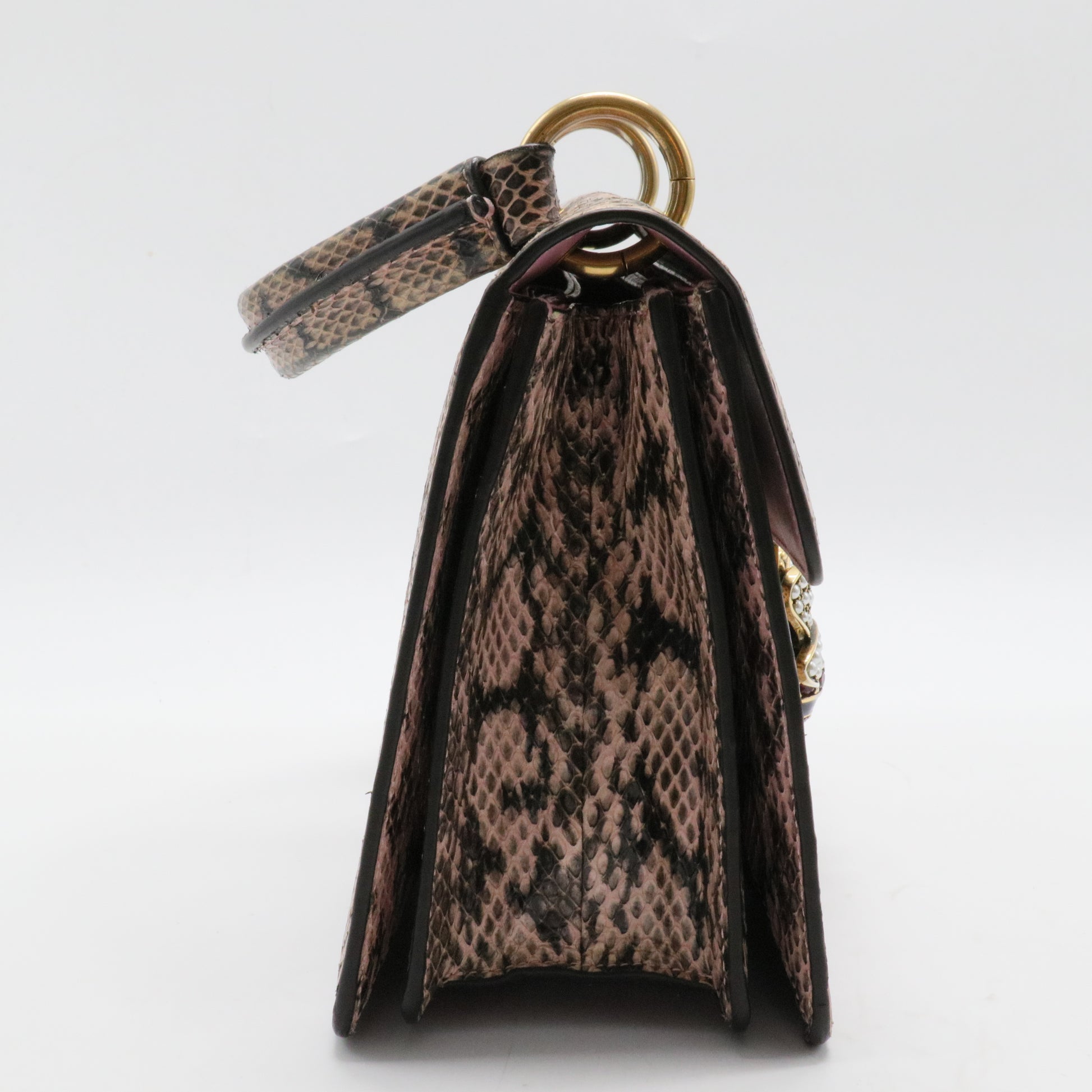 Small Python Queen Margaret Handle Bag
