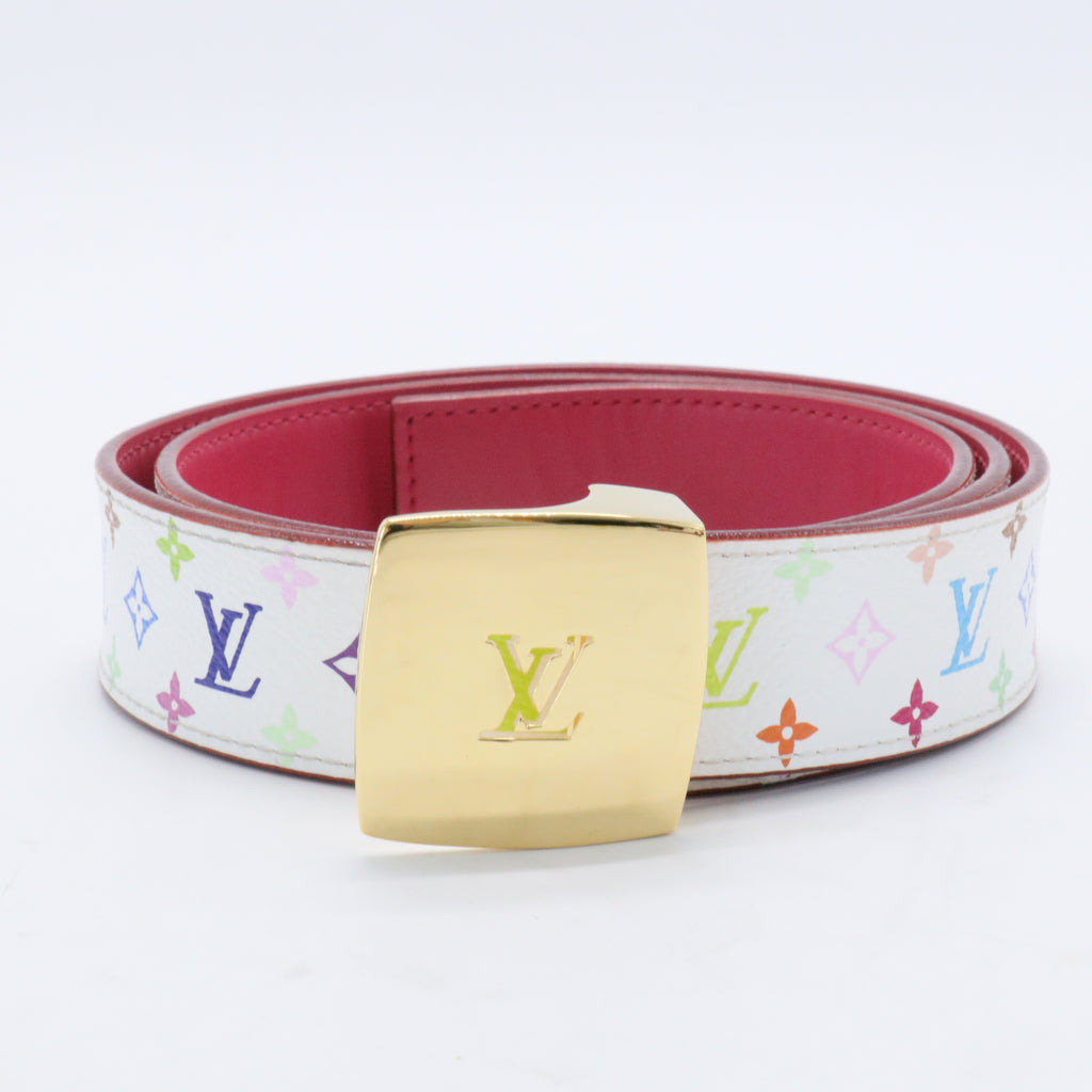 LV Cut Reversible Belt Monogram Multicolor