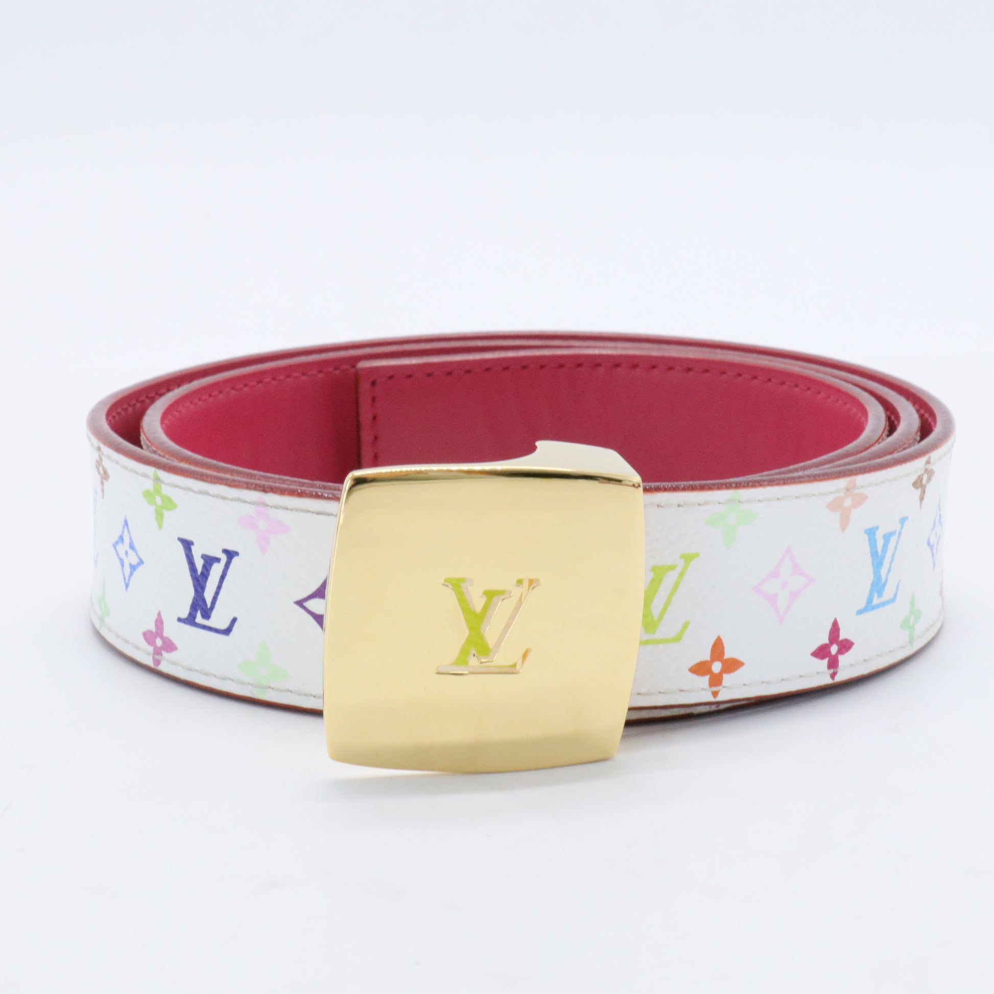 LV Cut Reversible Belt Monogram Multicolor