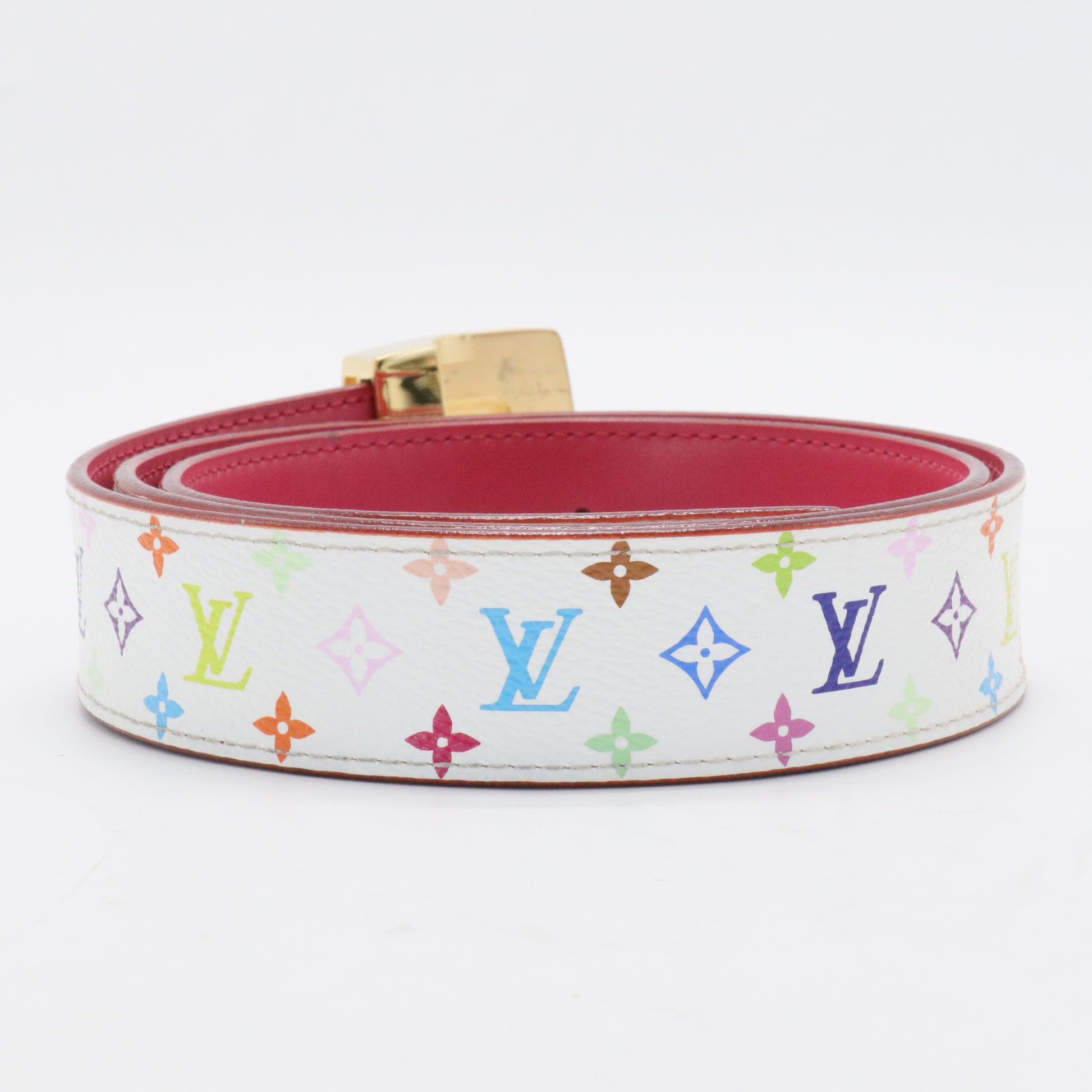 LV Cut Reversible Belt Monogram Multicolor