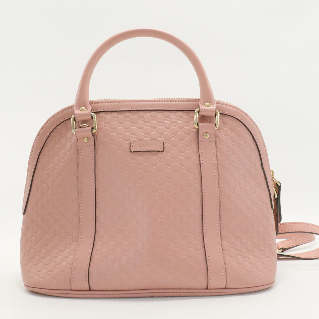 Dome Satchel Microguccissima Leather Small