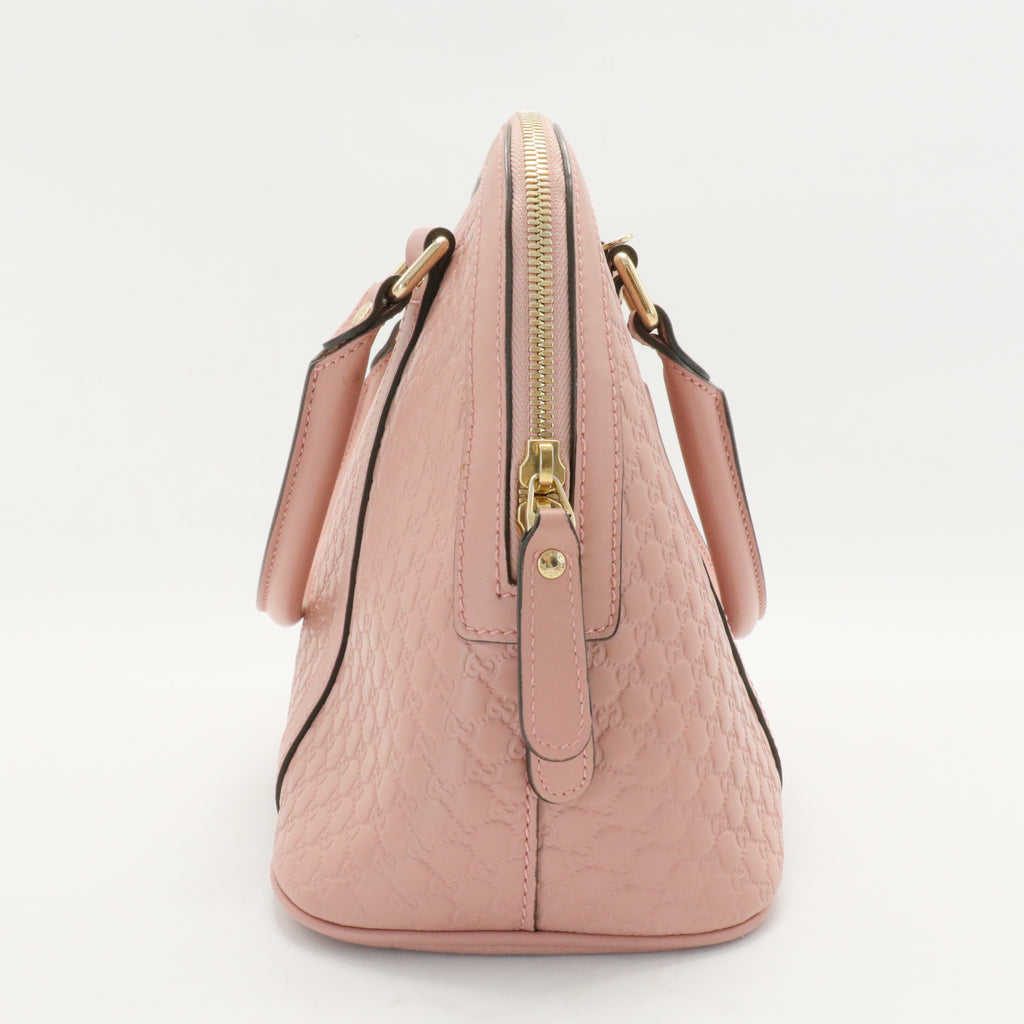 Dome Satchel Microguccissima Leather Small