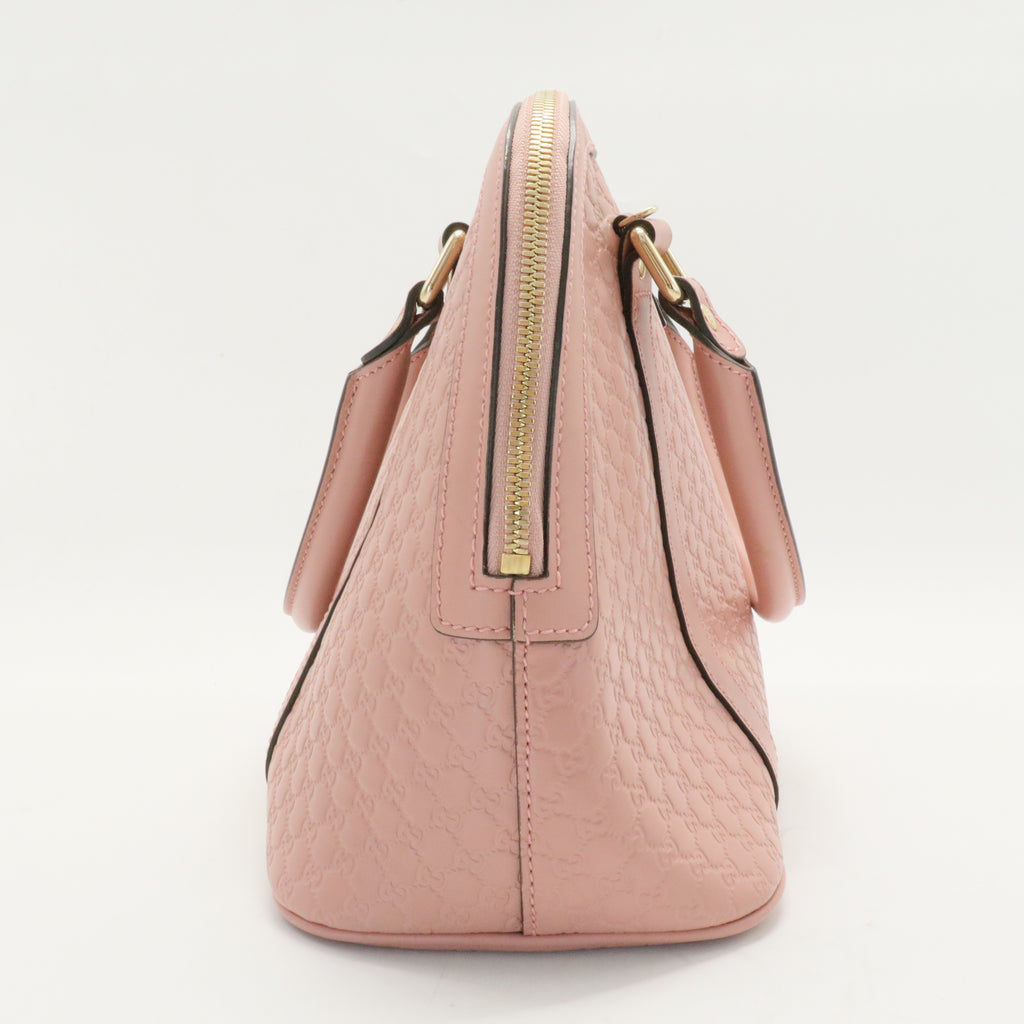 Dome Satchel Microguccissima Leather Small