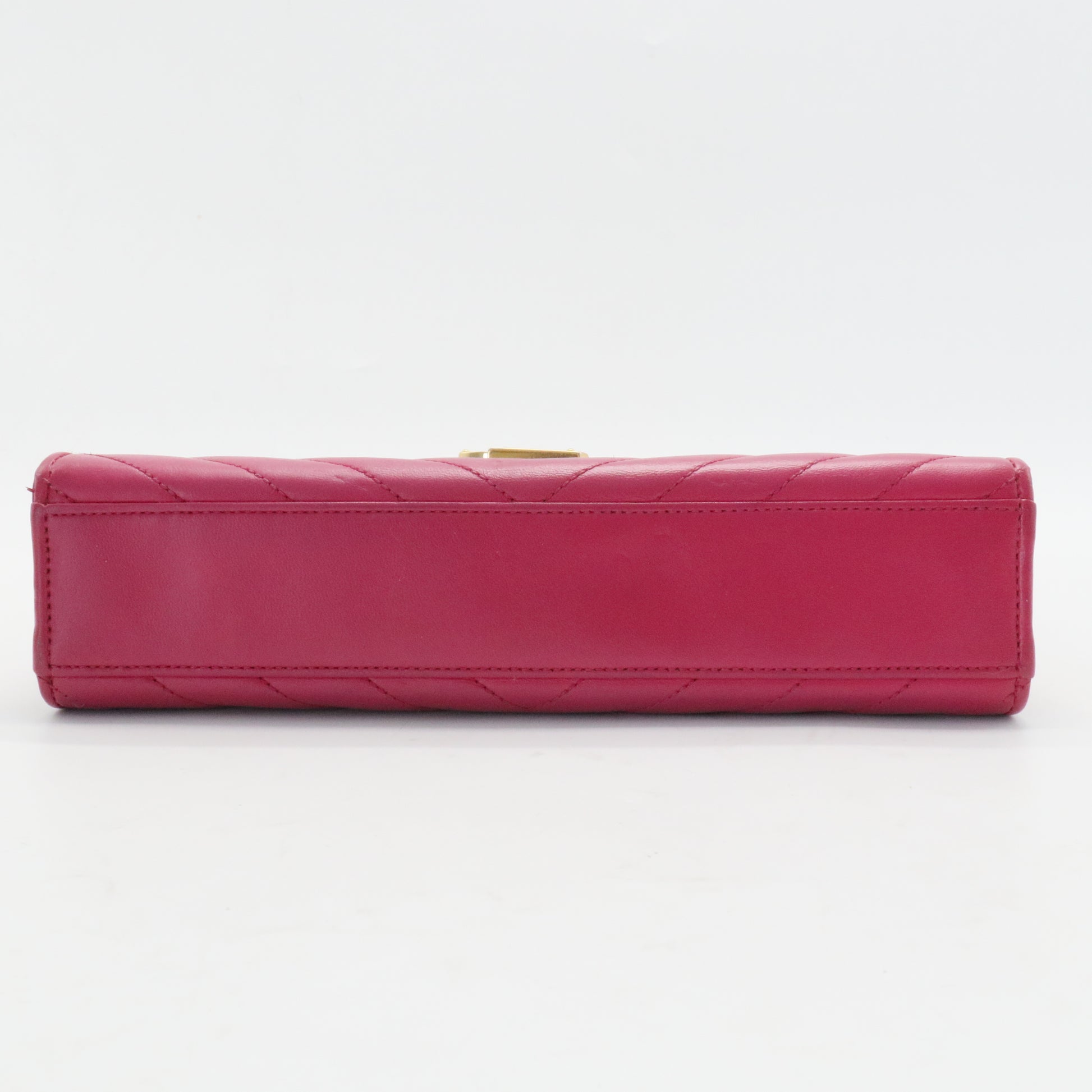 Classic Monogram Envelope Satchel Matelasse Chevron Leather Medium