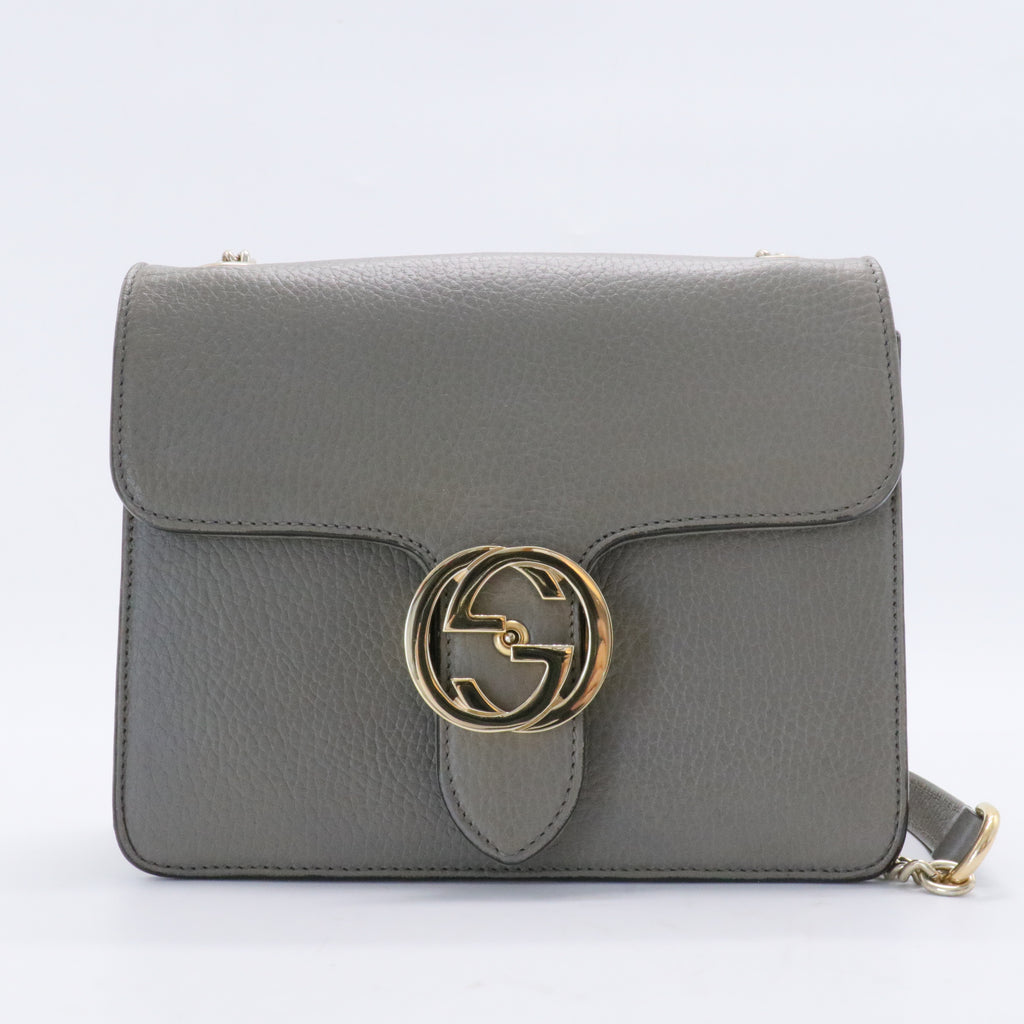 Interlocking Shoulder Bag Leather Small