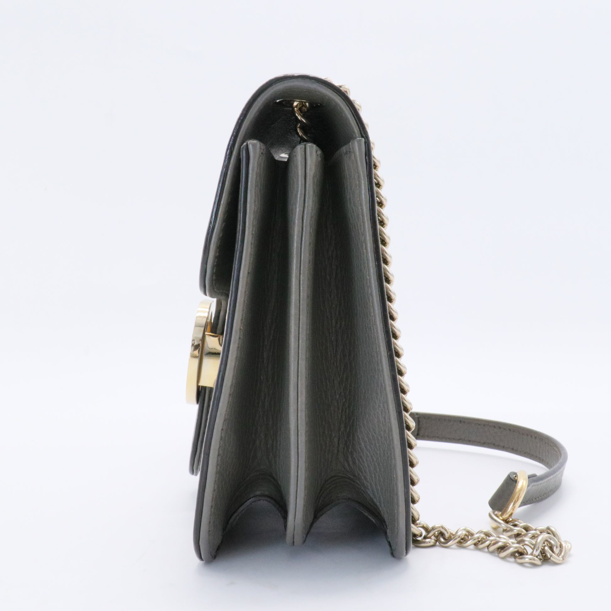 Interlocking Shoulder Bag Leather Small