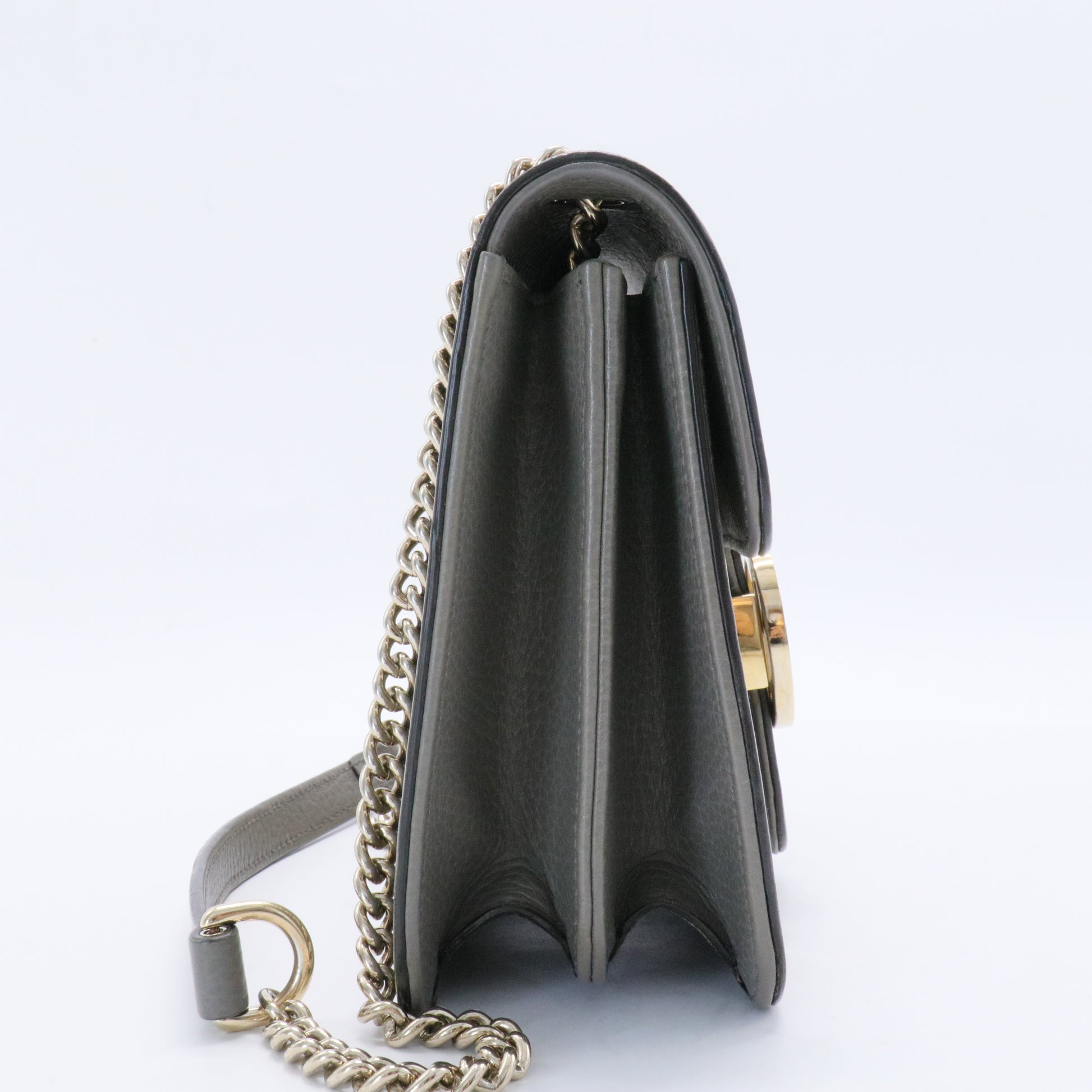 Interlocking Shoulder Bag Leather Small